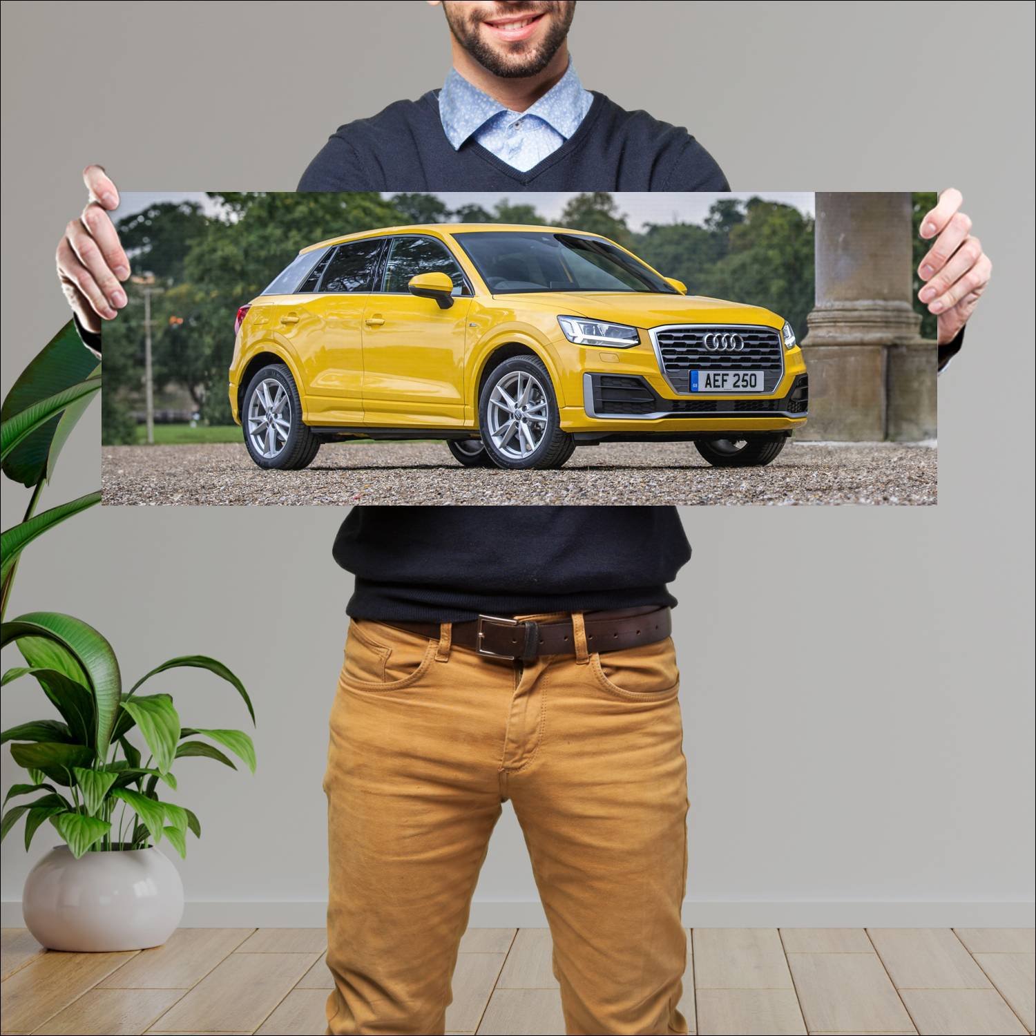 Cuadro grande 30x80cm 2016 audi q2 s line uk auto 163 Audi