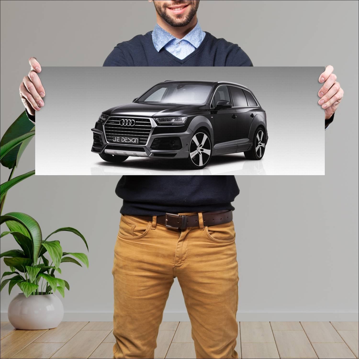 Cuadro grande 30x80cm 2016 audi q7 by je design 11 172 Audi