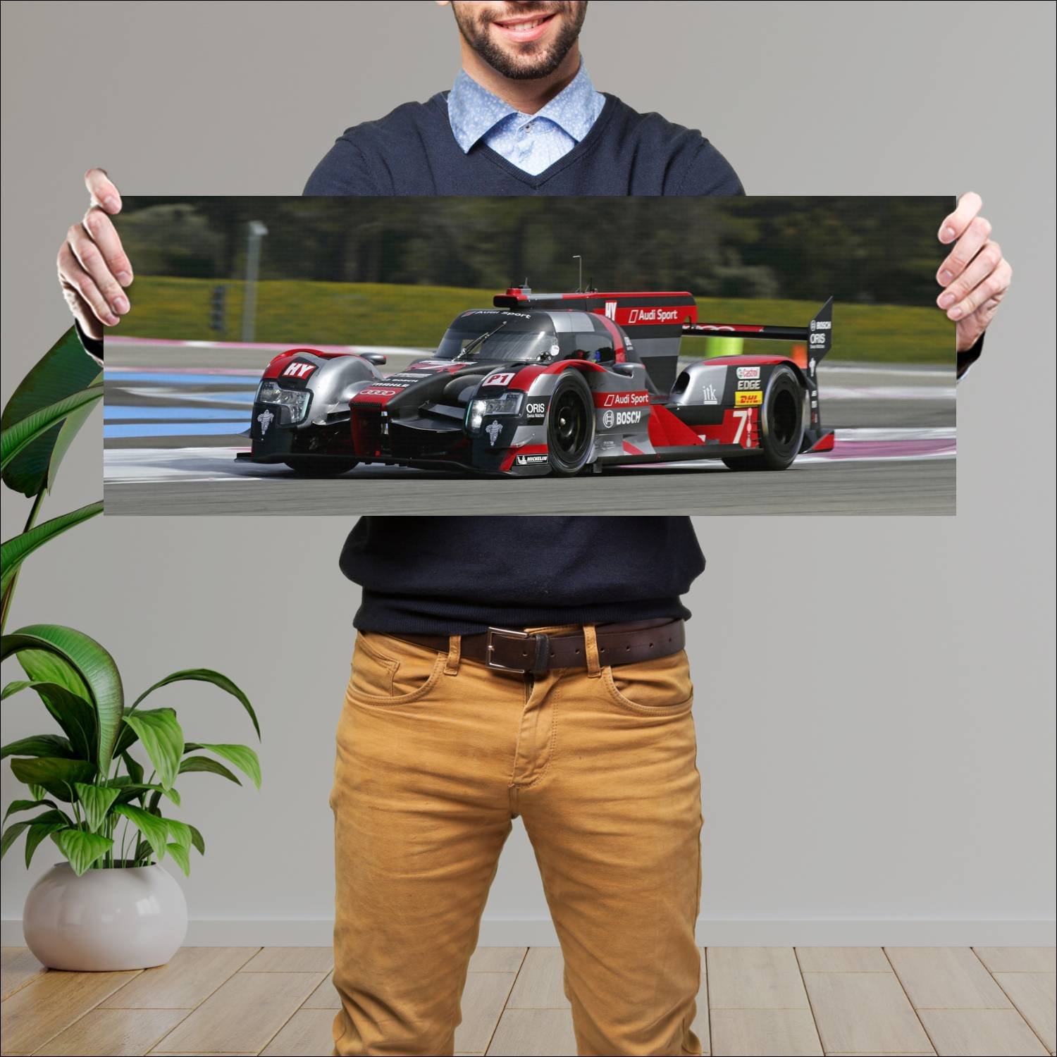 Cuadro grande 30x80cm 2016 audi r18 e tron quattro 176 Audi