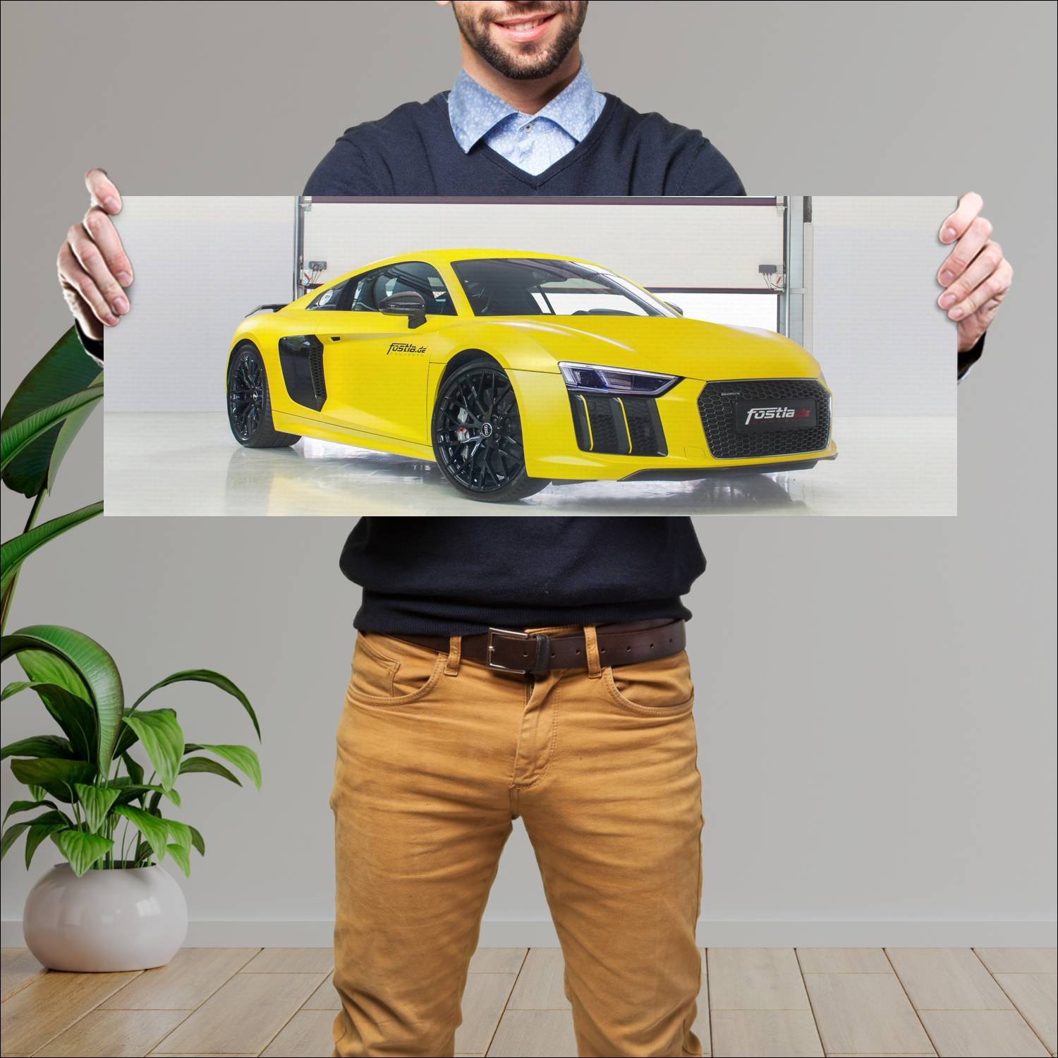 Cuadro grande 30x80cm 2016 audi r8 v10 plus by fos 184 Audi