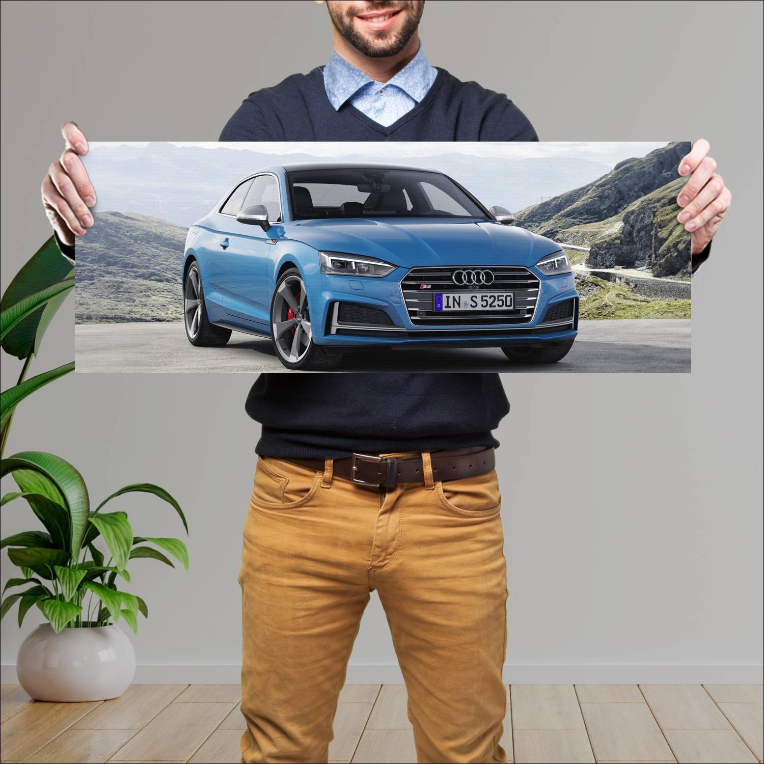 Cuadro grande 30x80cm 2016 audi s5 coupe auto 214 Audi