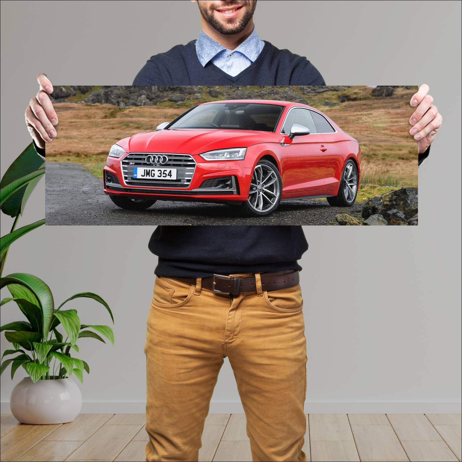 Cuadro grande 30x80cm 2016 audi s5 coupe uk auto 215 Audi