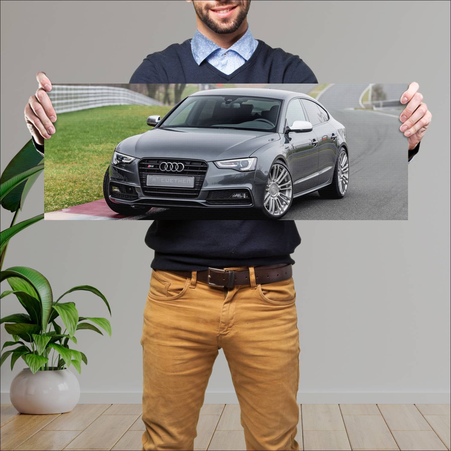 Cuadro grande 30x80cm 2016 audi s5 sportback by lu 218 Audi