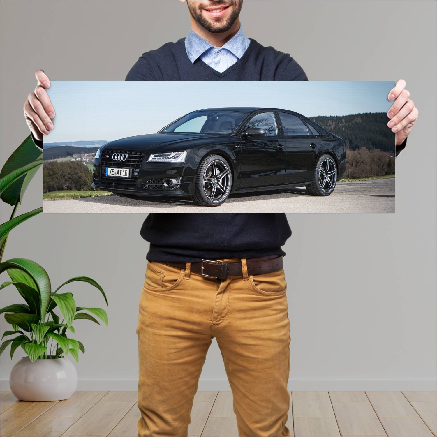 Cuadro grande 30x80cm 2016 audi s8 plus by abt 112 220 Audi
