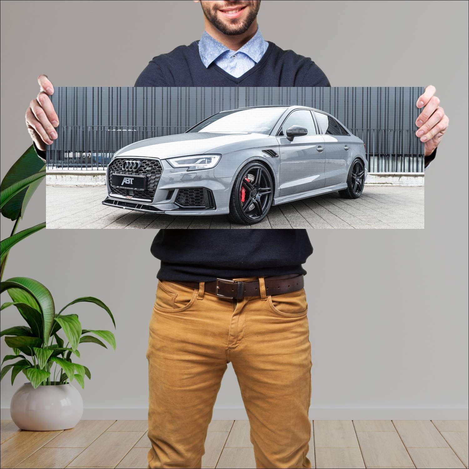 Cuadro grande 30x80cm 2017 abt rs 3 sedan auto 243 Audi