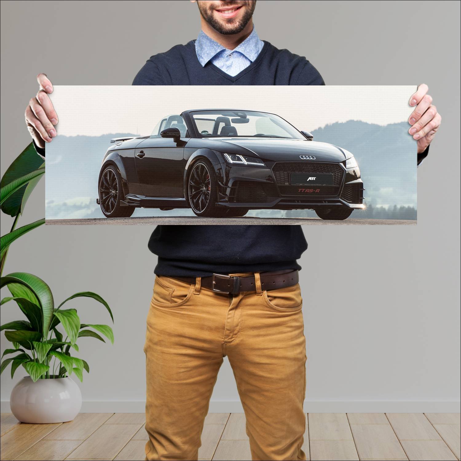 Cuadro grande 30x80cm 2017 abt tt rs r roadster 11 247 Audi