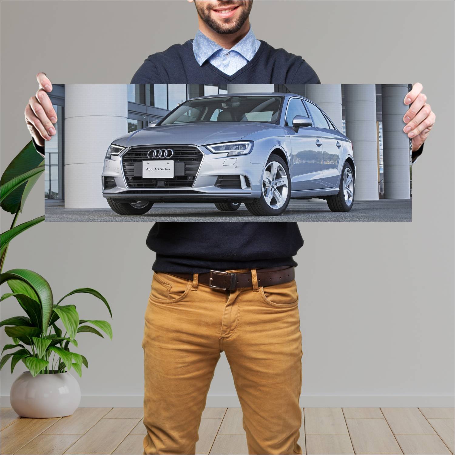 Cuadro grande 30x80cm 2017 audi a3 sedan jp auto 250 Audi