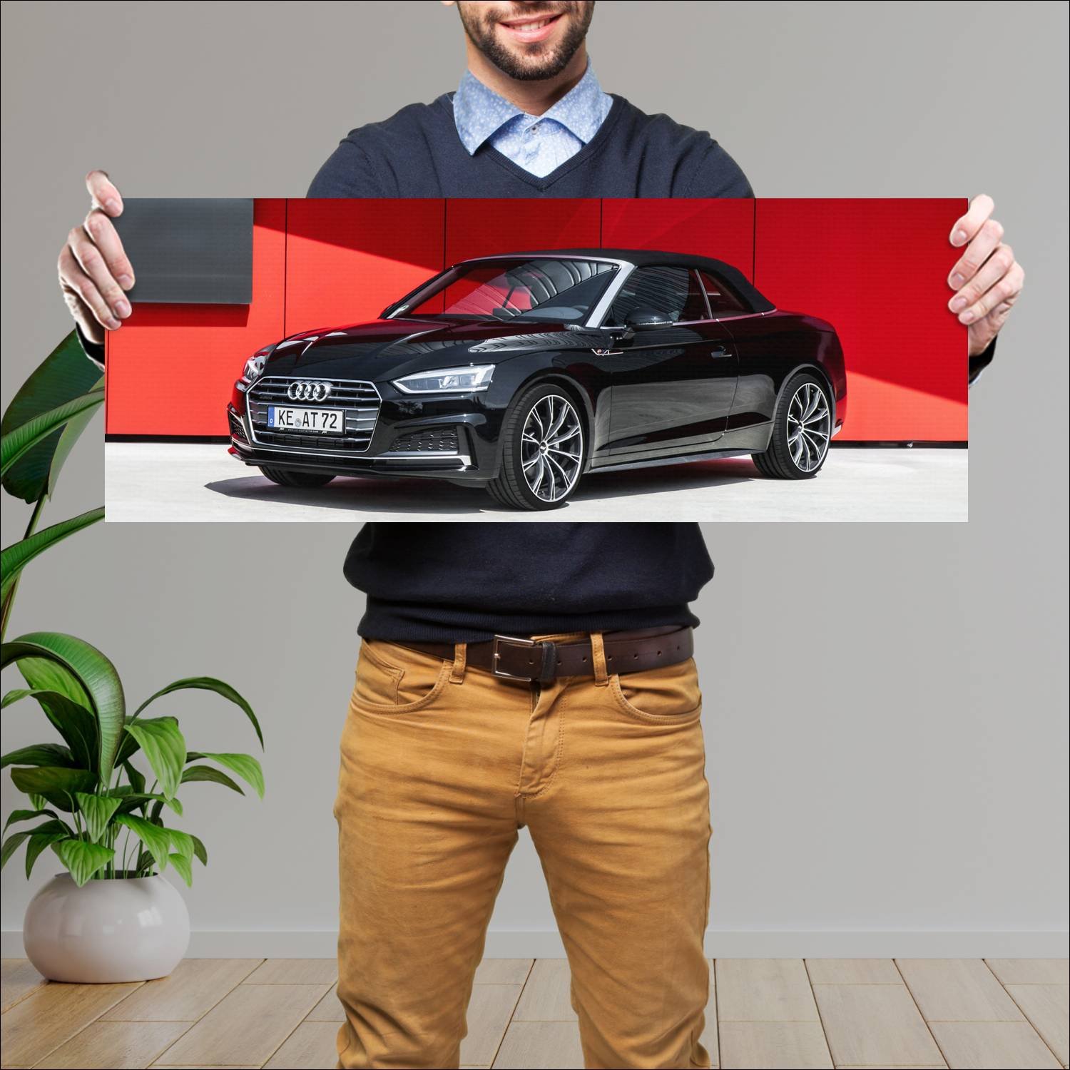 Cuadro grande 30x80cm 2017 audi a5 cabriolet by ab 257 Audi