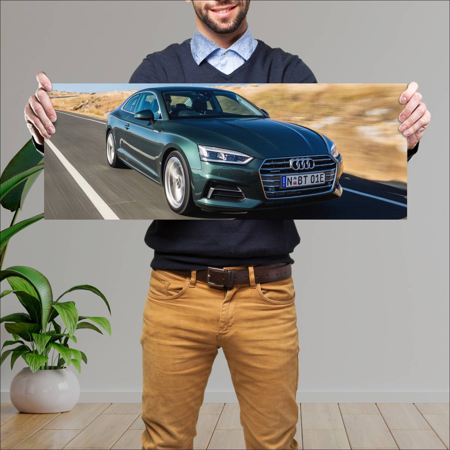 Cuadro grande 30x80cm 2017 audi a5 coupe au auto 262 Audi