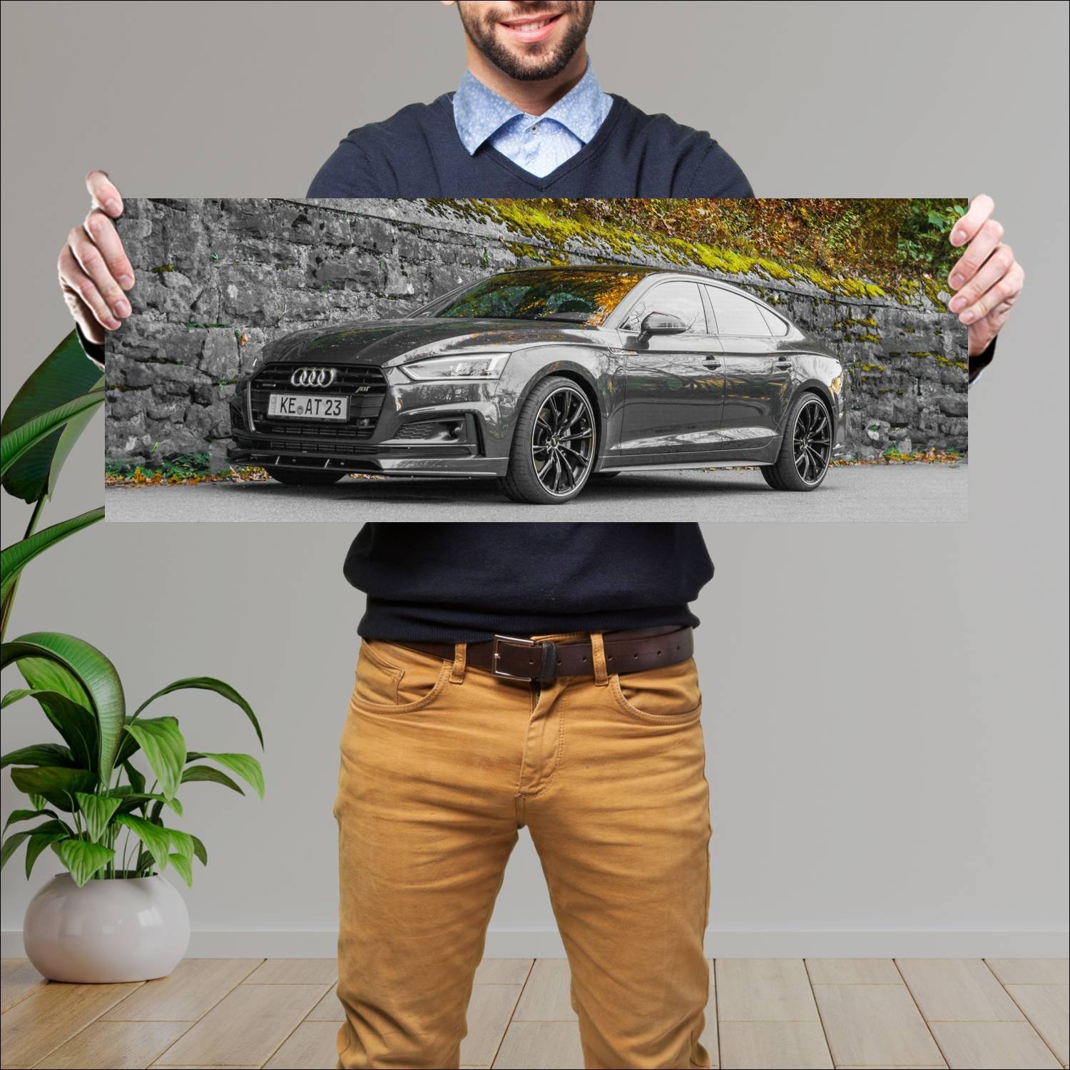 Cuadro grande 30x80cm 2017 audi a5 sportback by ab 265 Audi