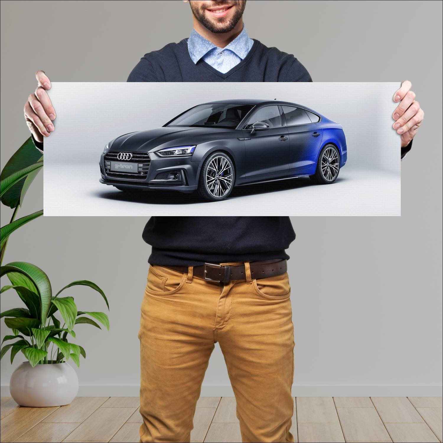 Cuadro grande 30x80cm 2017 audi a5 sportback g tro 267 Audi