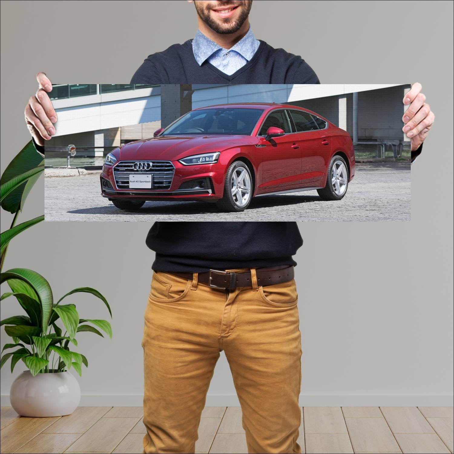 Cuadro grande 30x80cm 2017 audi a5 sportback s lin 269 Audi