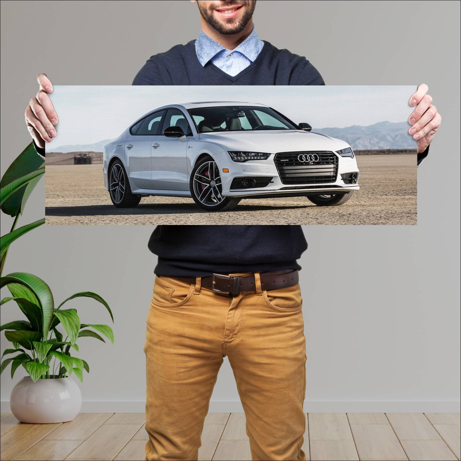 Cuadro grande 30x80cm 2017 audi a7 sportback compe 271 Audi