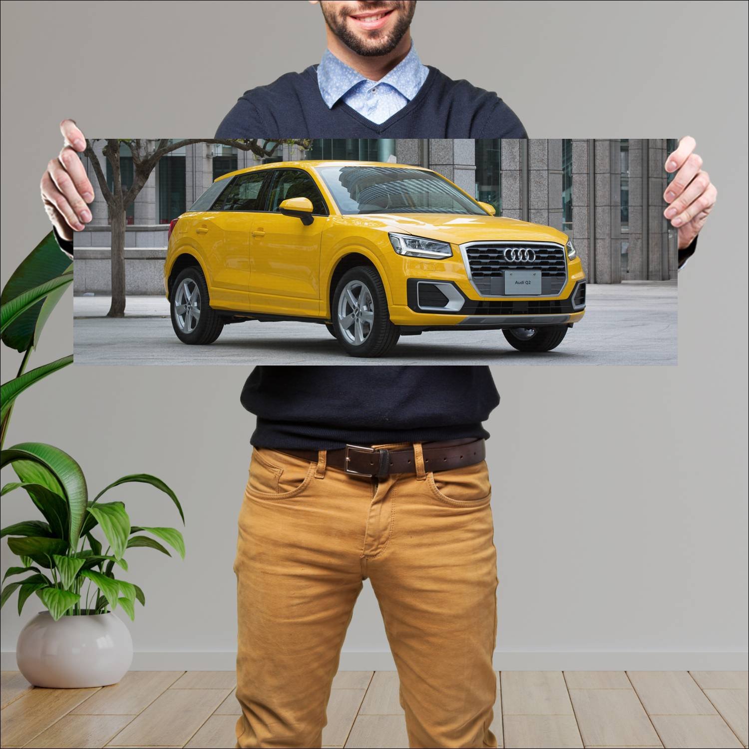 Cuadro grande 30x80cm 2017 audi q2 jp auto 279 Audi