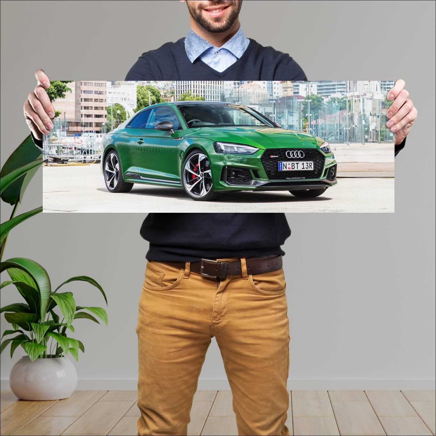 Cuadro grande 30x80cm 2017 audi rs 5 coupe au Audi