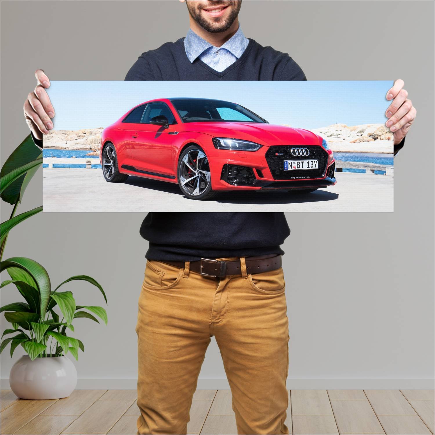 Cuadro grande 30x80cm 2017 audi rs 5 coupe au Audi