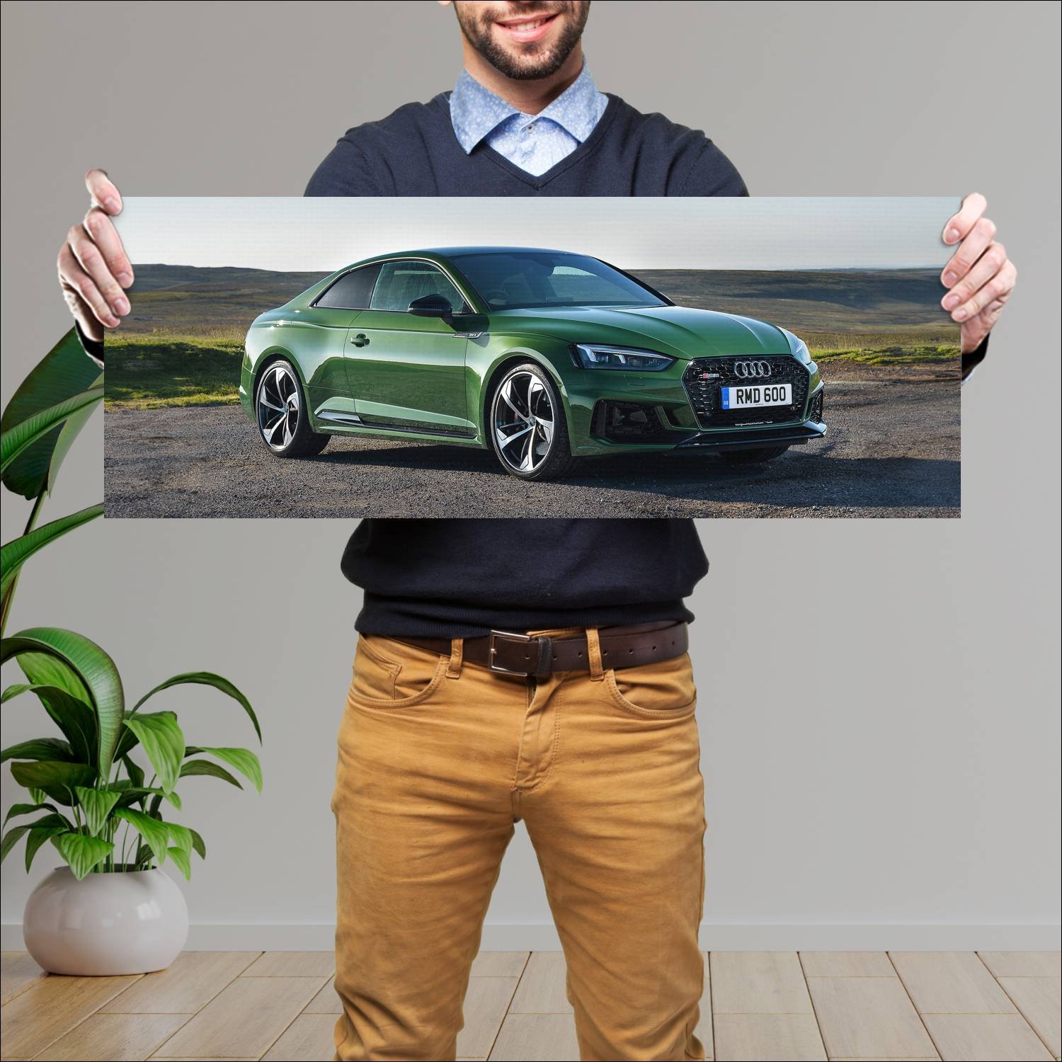 Cuadro grande 30x80cm 2017 audi rs 5 coupe uk Audi