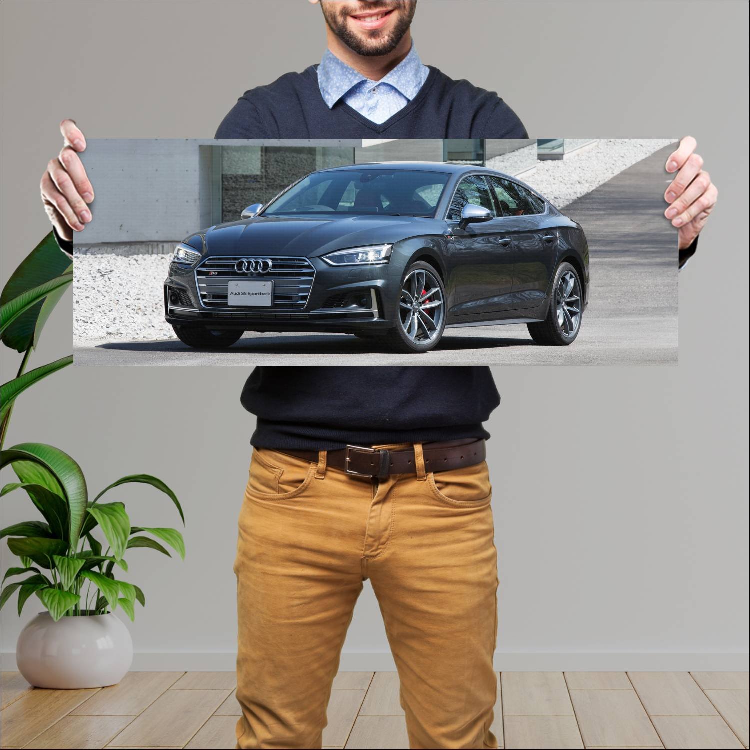 Cuadro grande 30x80cm 2017 audi s5 sportback jp 64 338 Audi