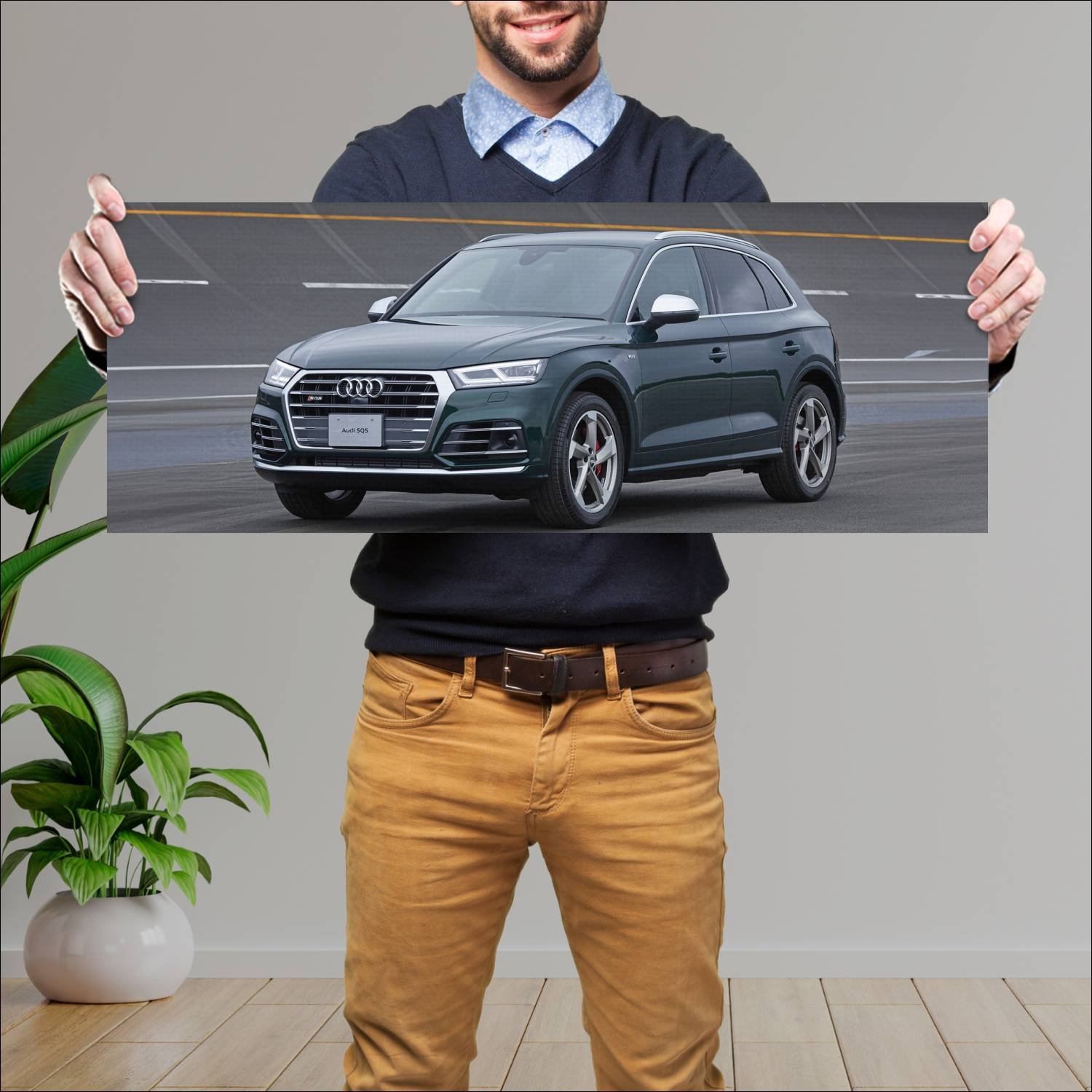 Cuadro grande 30x80cm 2017 audi sq5 jp auto 342 Audi