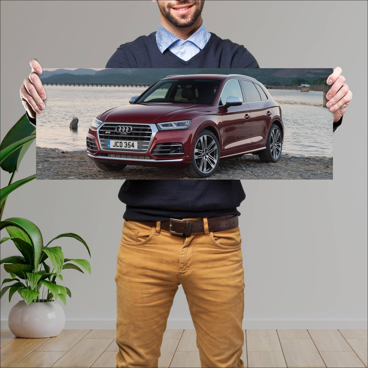 Cuadro grande 30x80cm 2017 audi sq5 uk auto 344 Audi