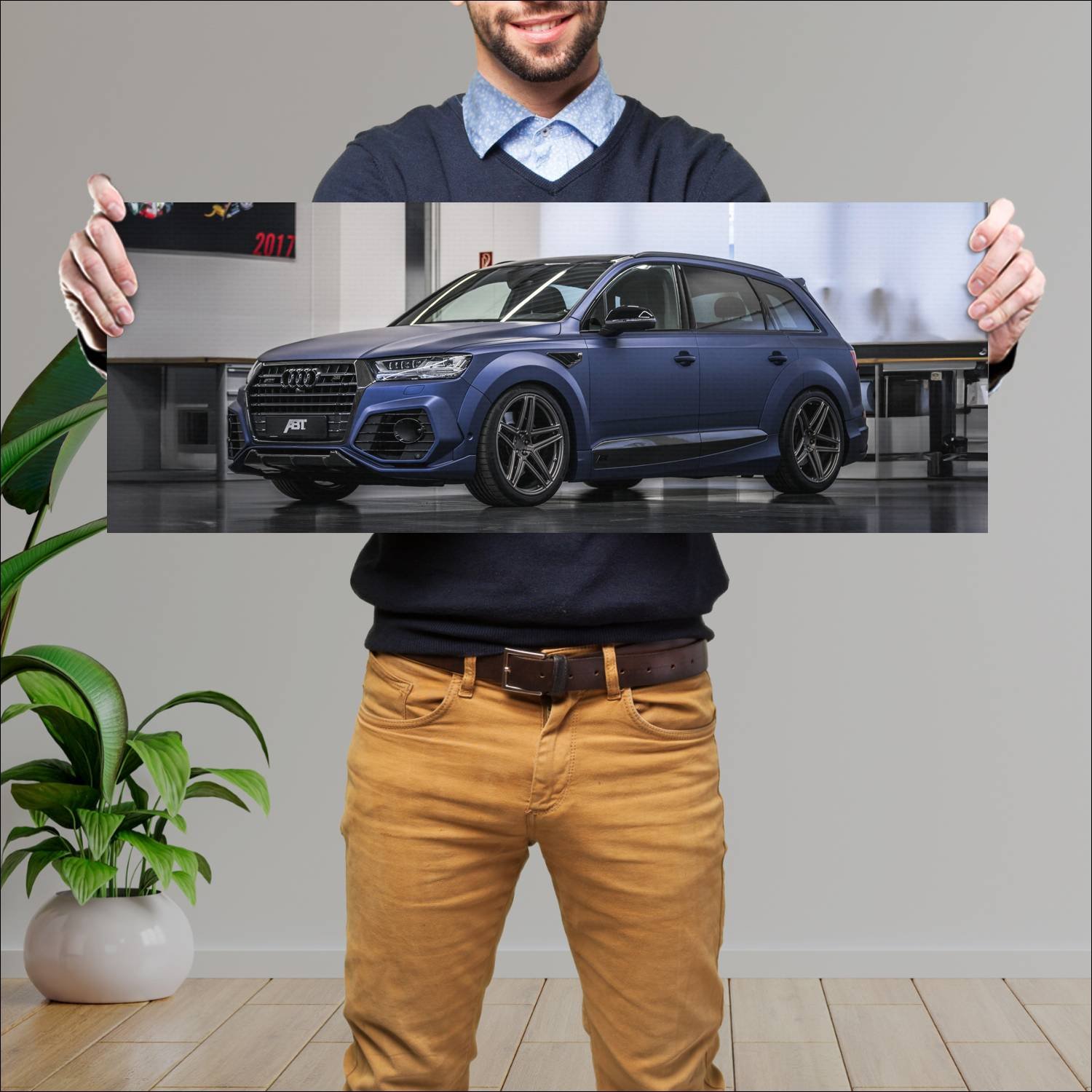 Cuadro grande 30x80cm 2017 audi sq7 abt vossen 1 o 345 Audi