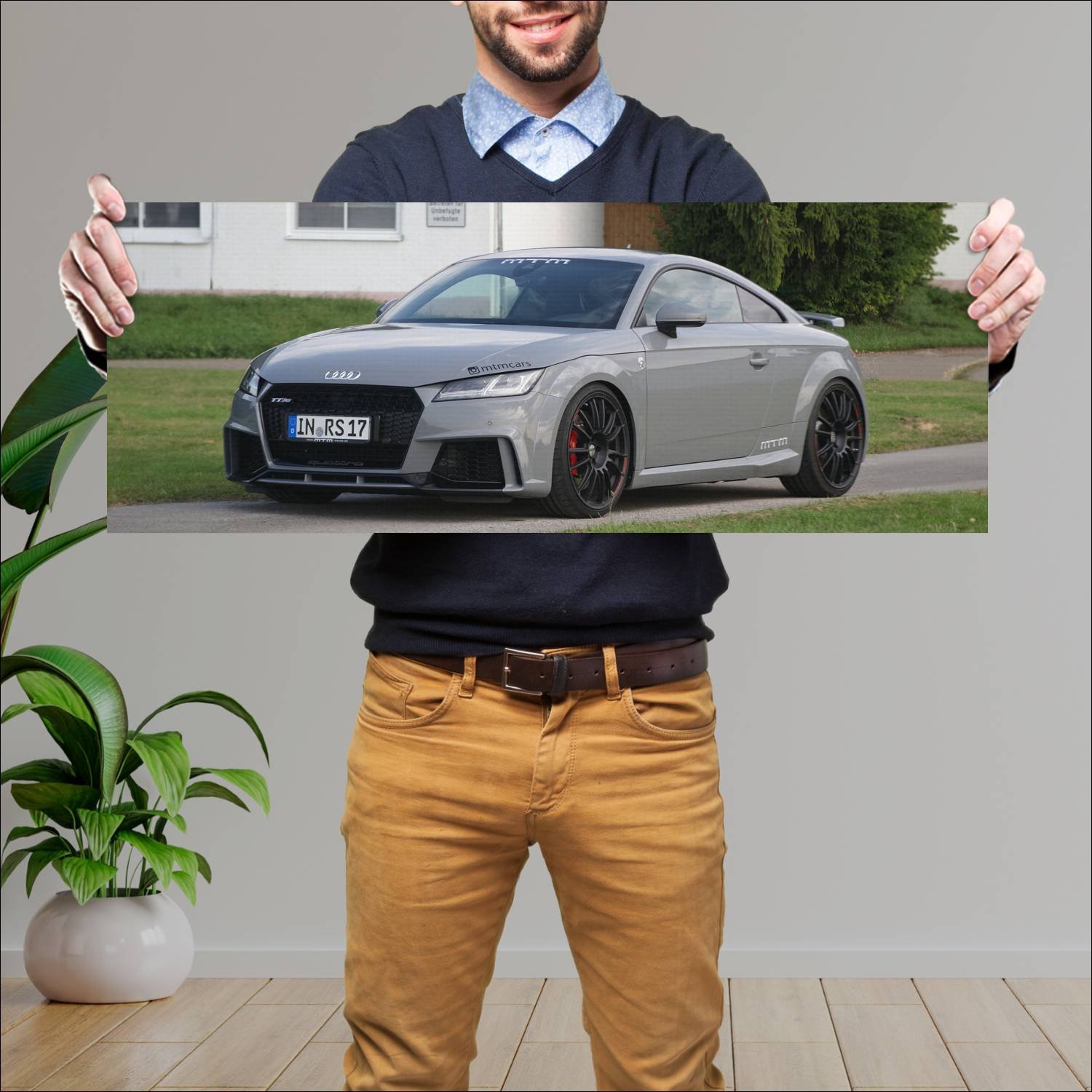 Cuadro grande 30x80cm 2017 audi tt rs coupe by mtm 347 Audi
