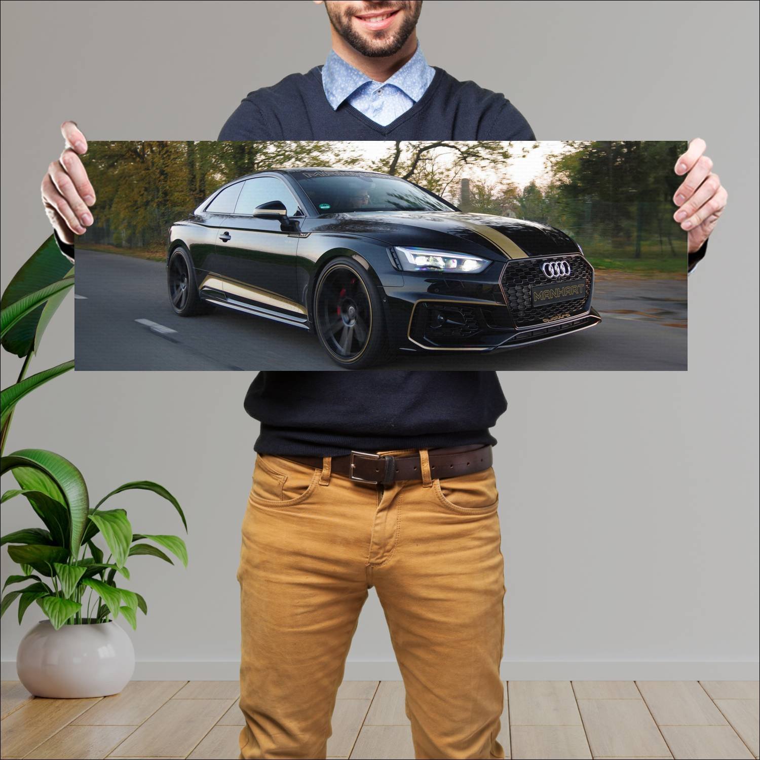 Cuadro grande 30x80cm 2017 manhart rs 500 auto 350 Audi