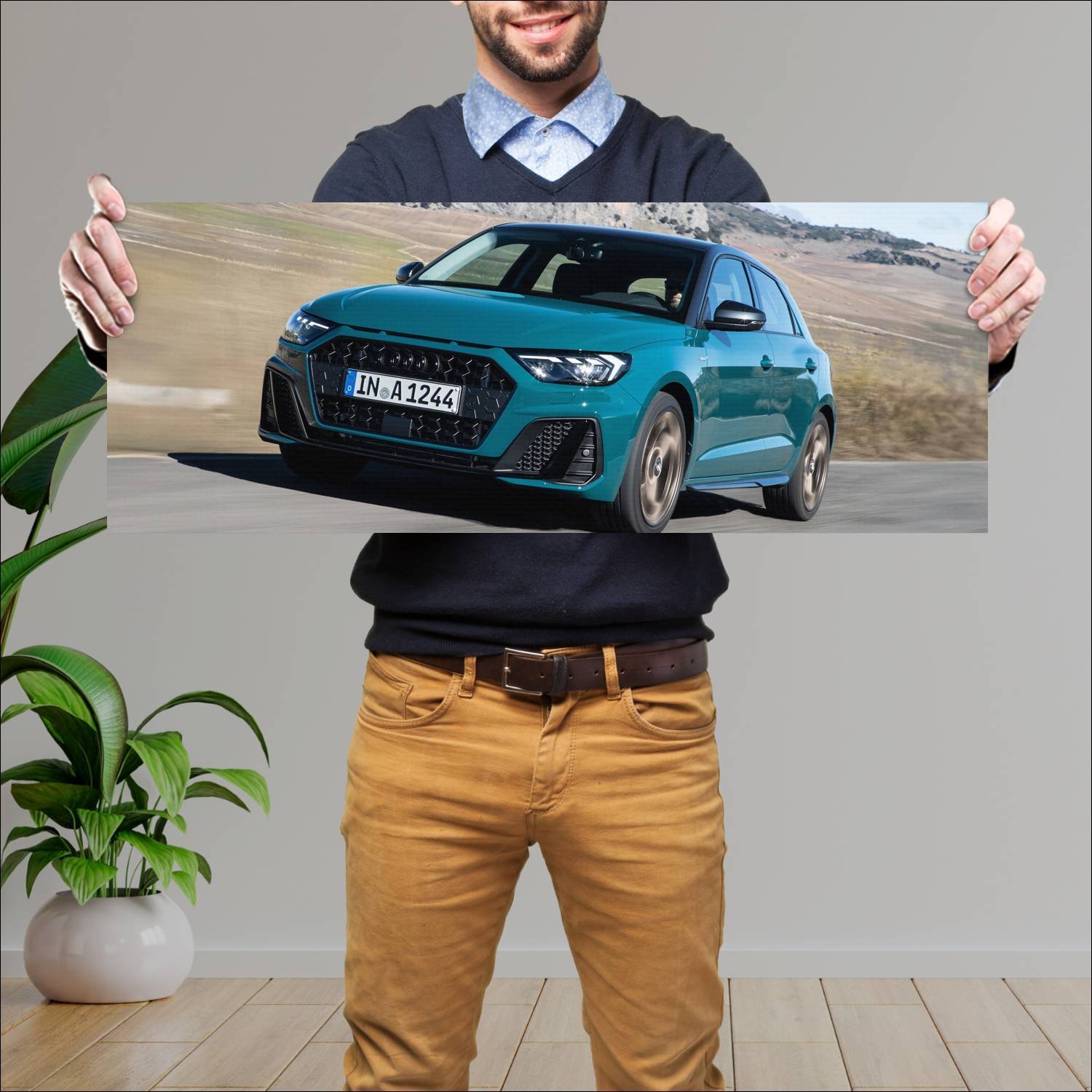Cuadro grande 30x80cm 2018 audi a1 sportback editi 359 Audi