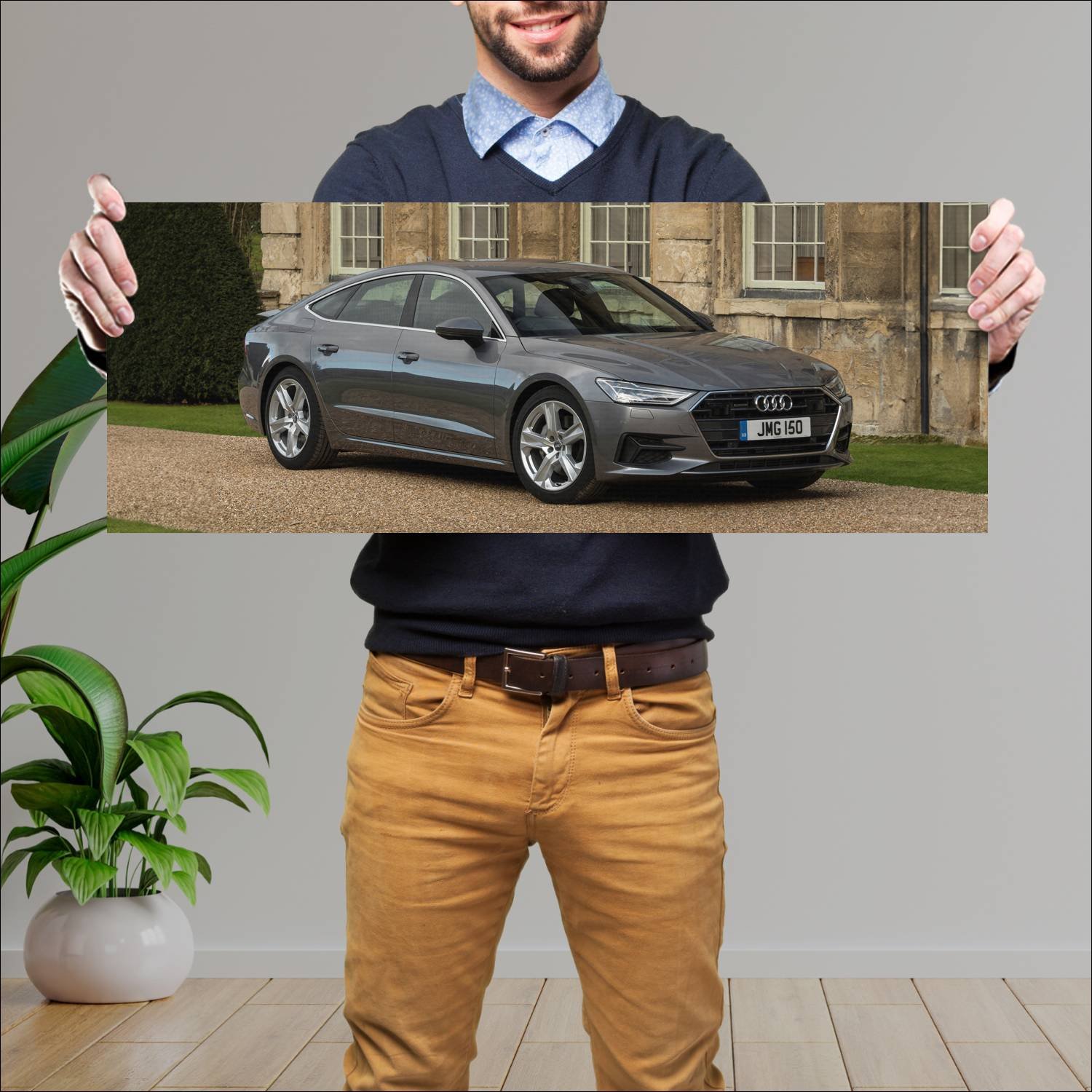 Cuadro grande 30x80cm 2018 audi a7 sportback uk 76 383 Audi