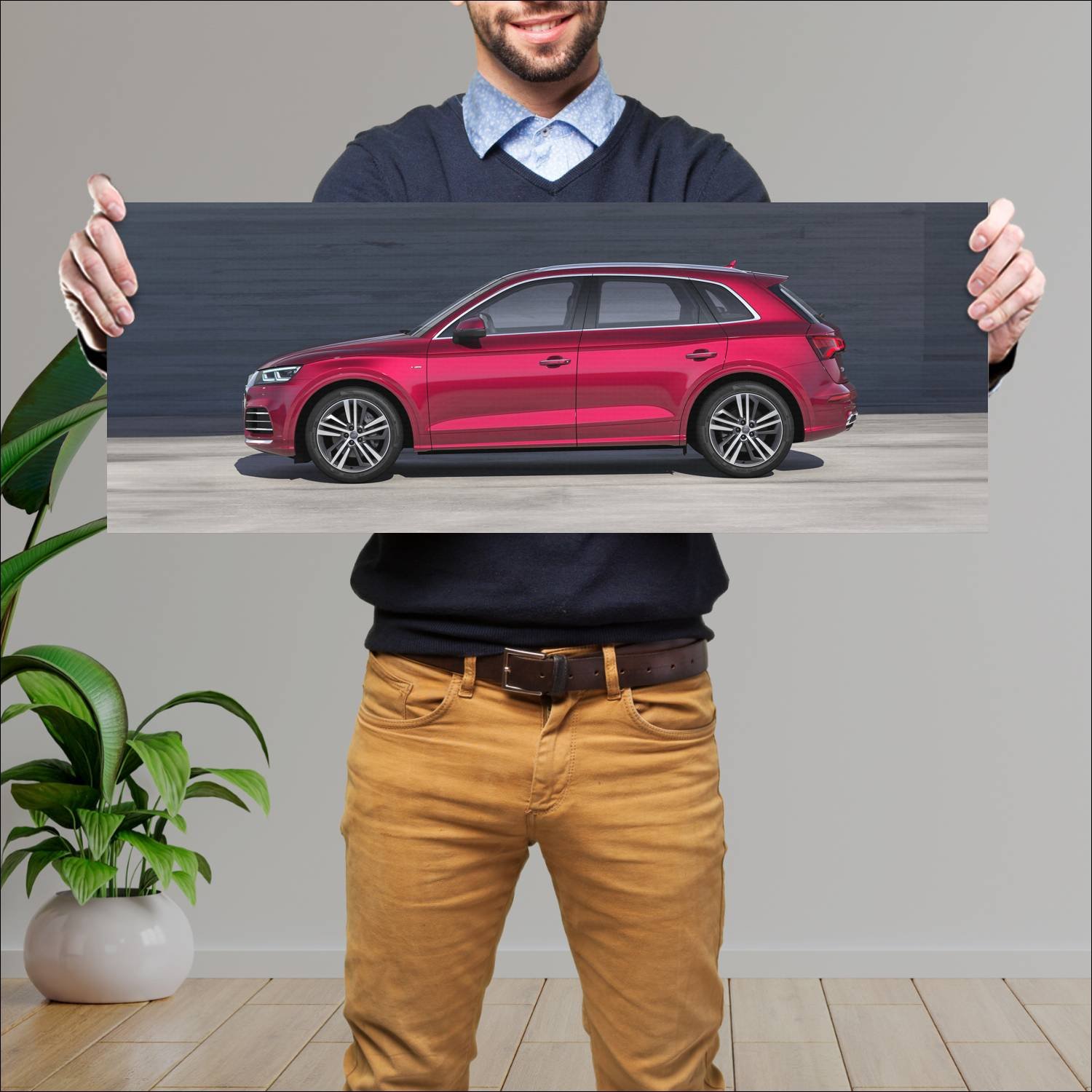 Cuadro grande 30x80cm 2018 audi q5 l s line cn 775 408 Audi