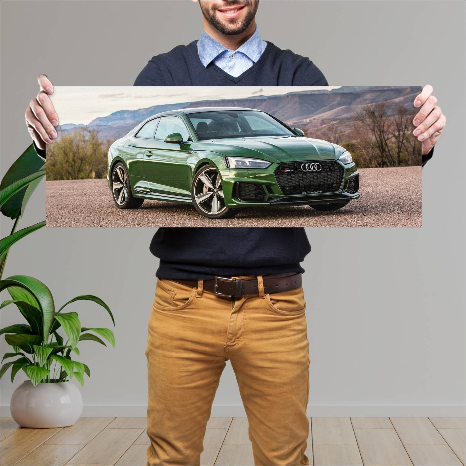 Cuadro grande 30x80cm 2018 audi rs 5 coupe us Audi