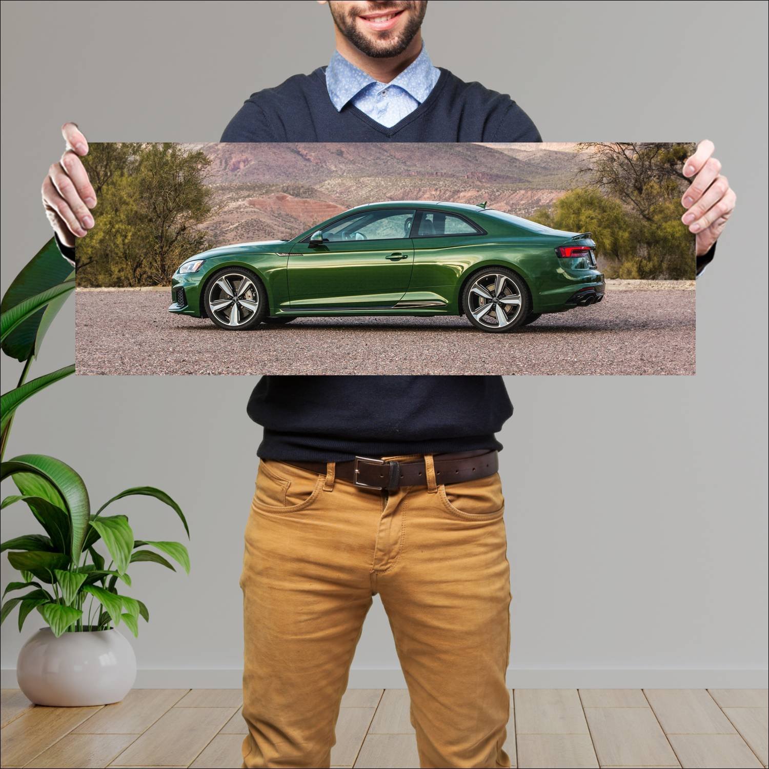 Cuadro grande 30x80cm 2018 audi rs 5 coupe us Audi