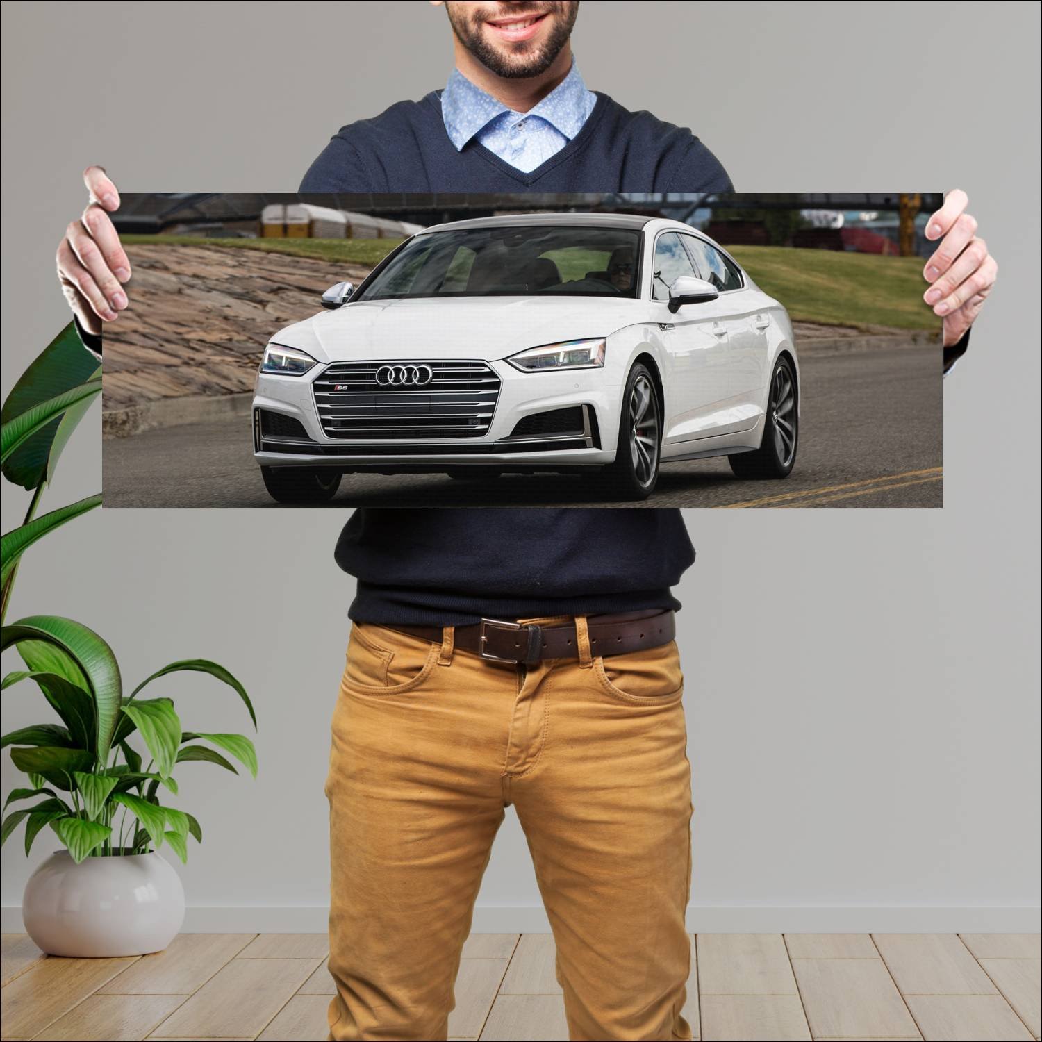 Cuadro grande 30x80cm 2018 audi s5 sportback us 66 432 Audi