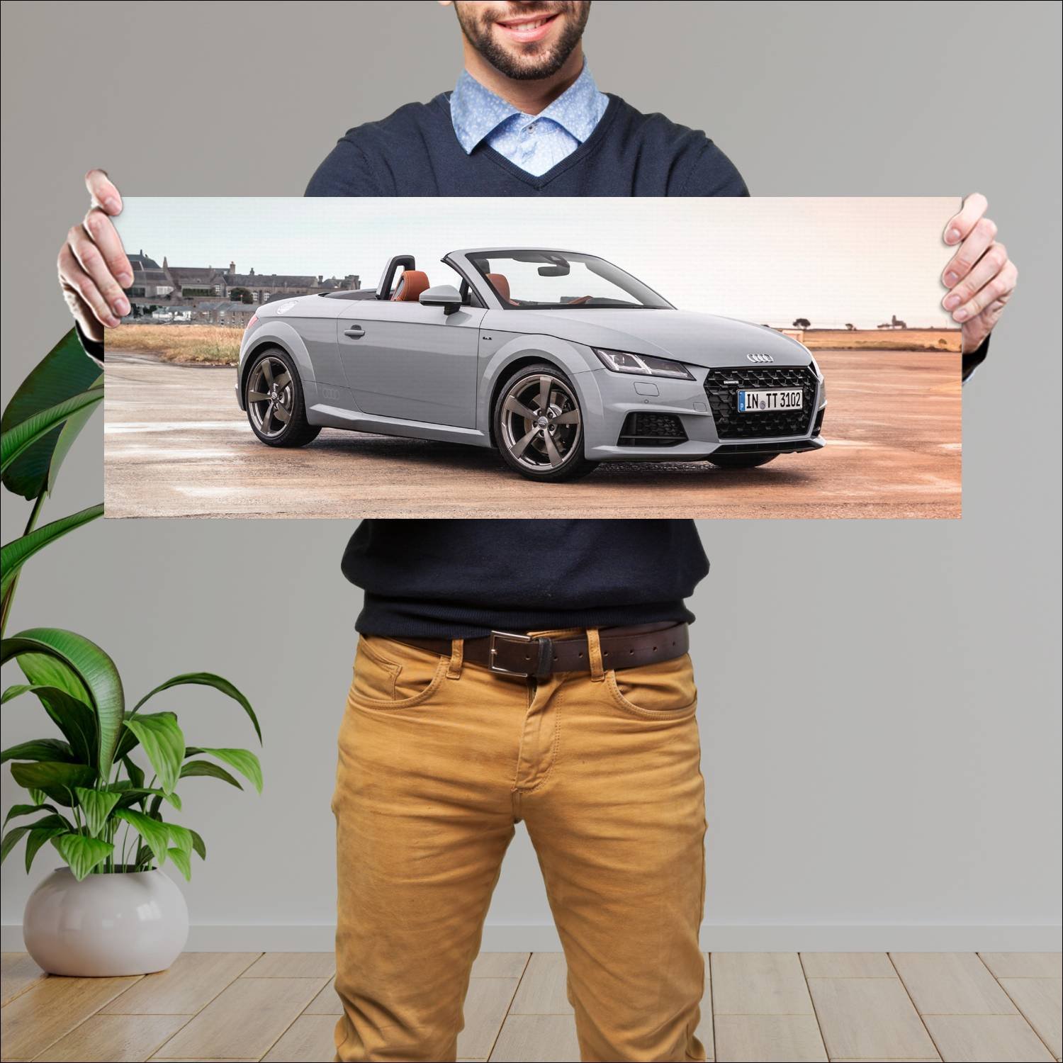 Cuadro grande 30x80cm 2018 audi tt roadster 20 yea 438 Audi