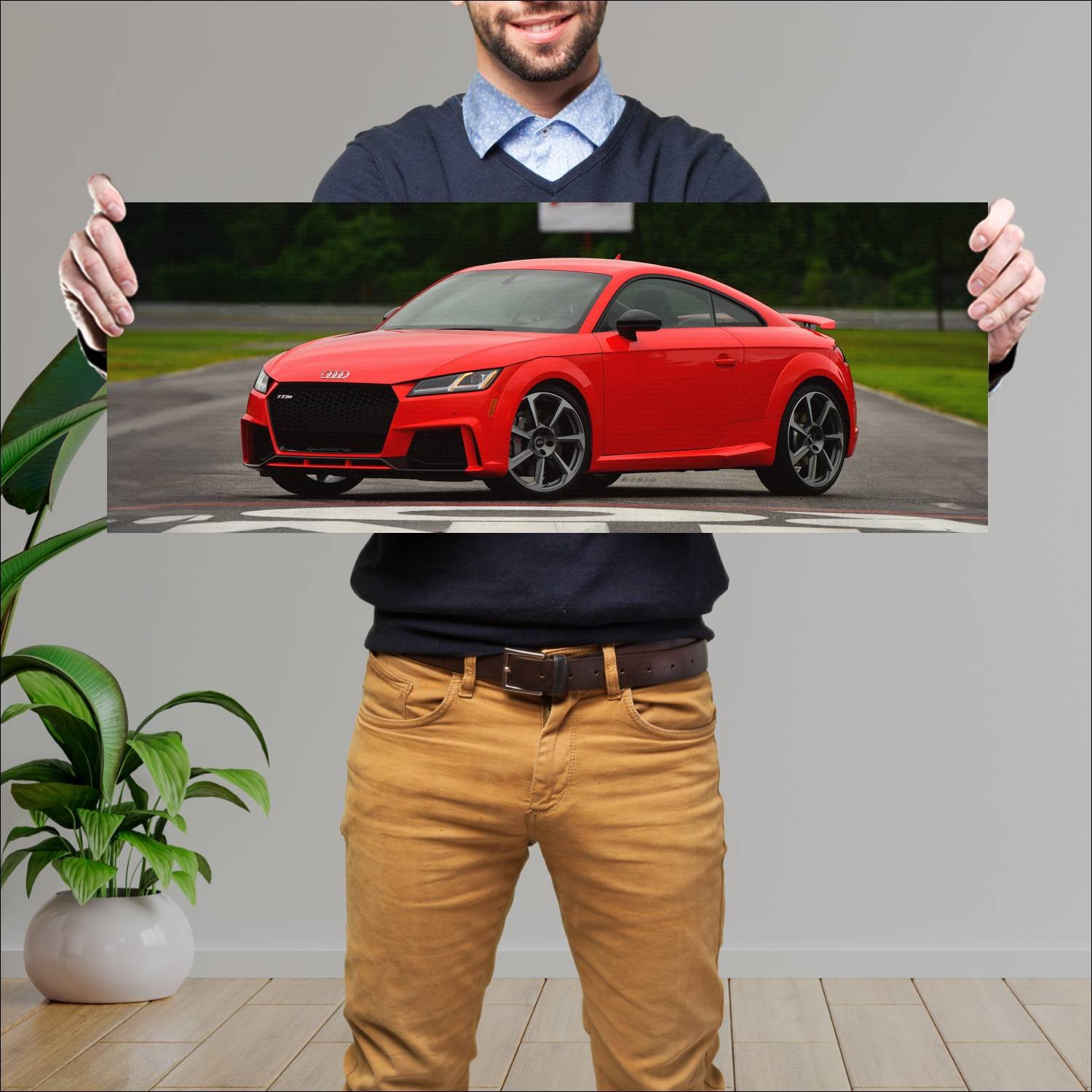 Cuadro grande 30x80cm 2018 audi tt rs coupe us 718 441 Audi