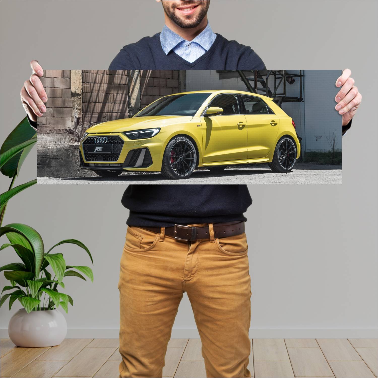 Cuadro grande 30x80cm 2019 audi a1 sportback by ab 451 Audi