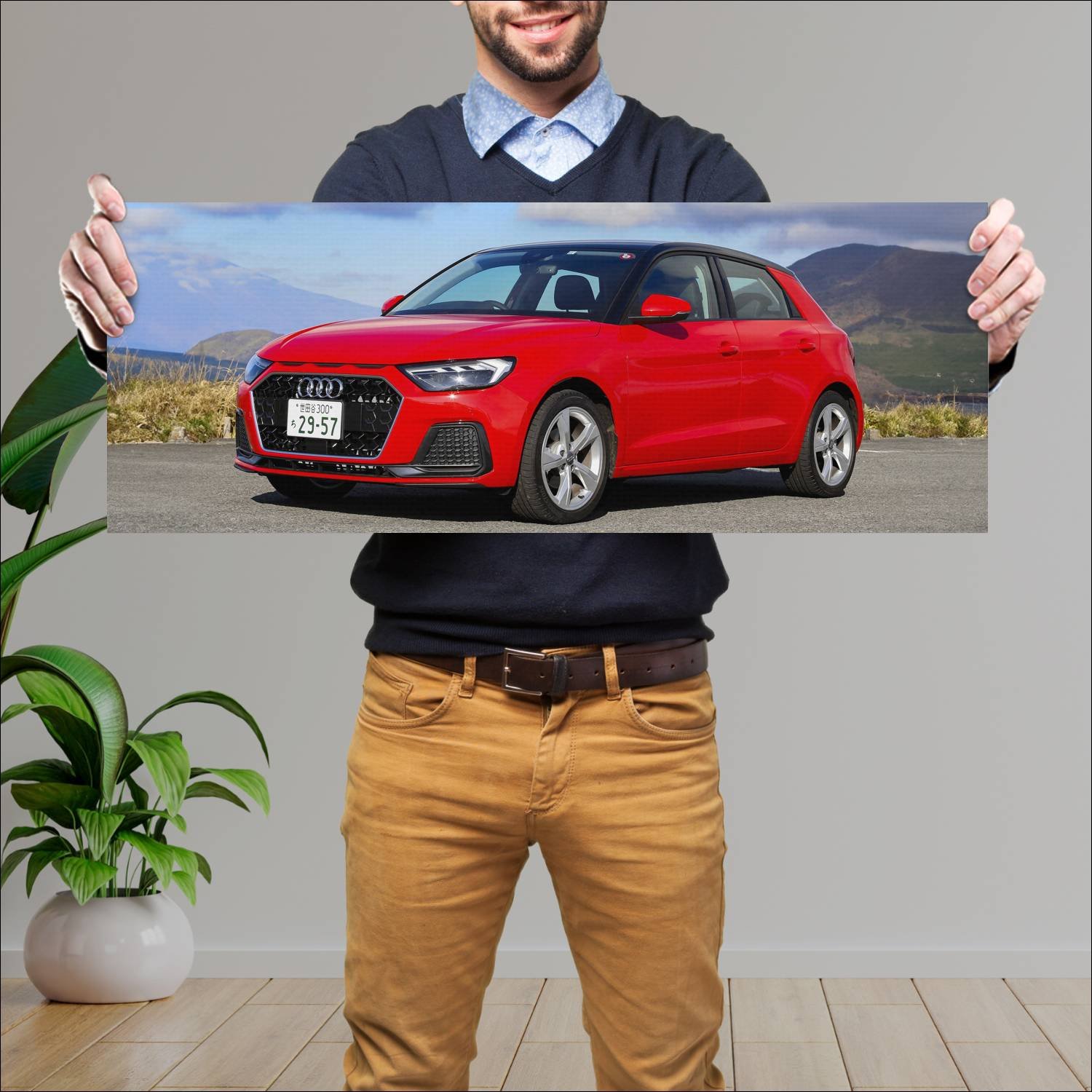Cuadro grande 30x80cm 2019 audi a1 sportback jp 10 453 Audi