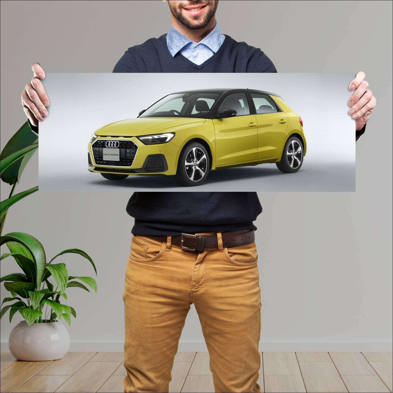 Cuadro grande 30x80cm 2019 audi a1 sportback jp 96 454 Audi