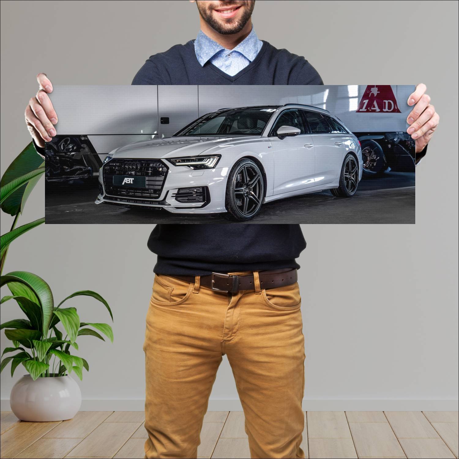 Cuadro grande 30x80cm 2019 audi a6 avant by abt 11 470 Audi