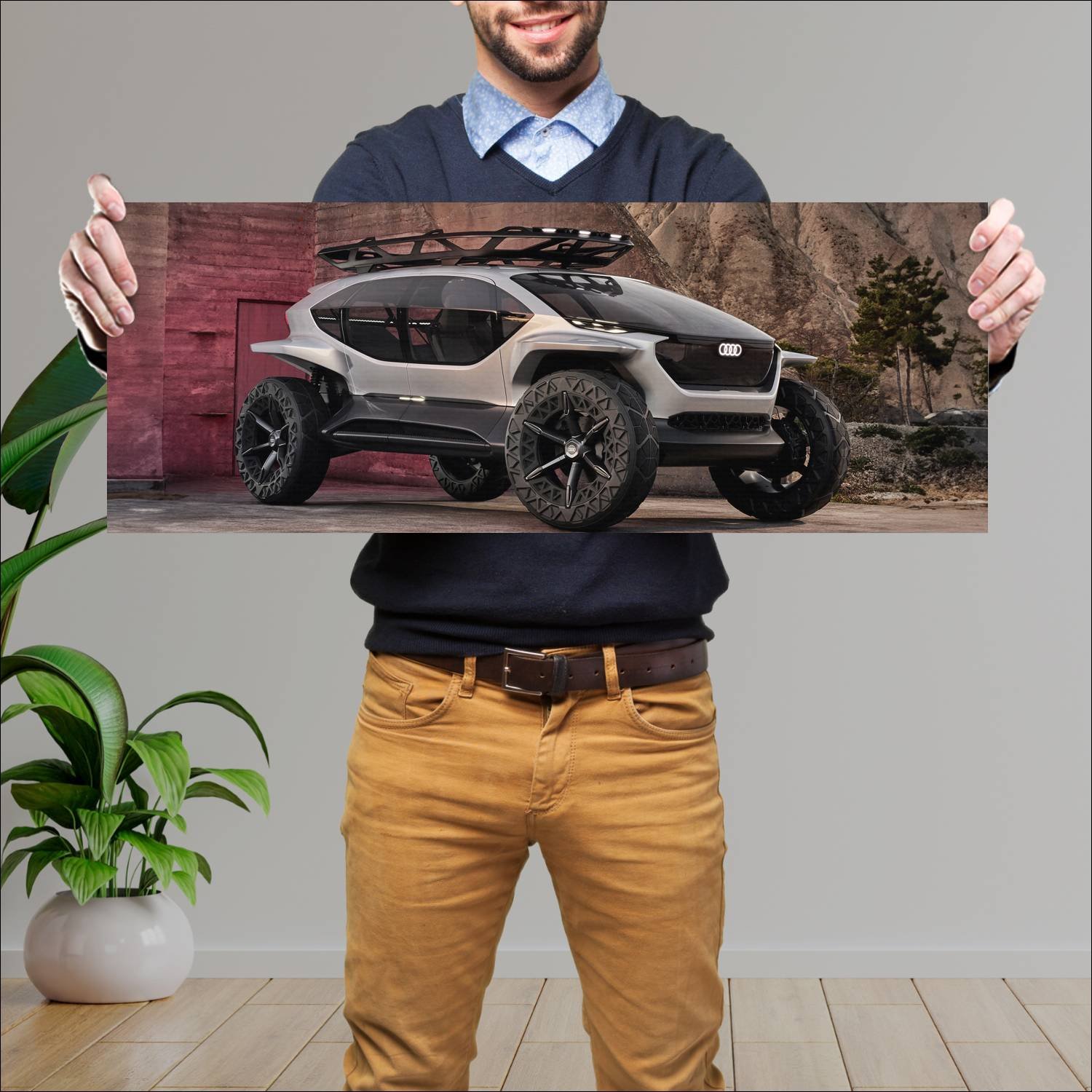 Cuadro grande 30x80cm 2019 audi ai trail quattro 9 490 Audi