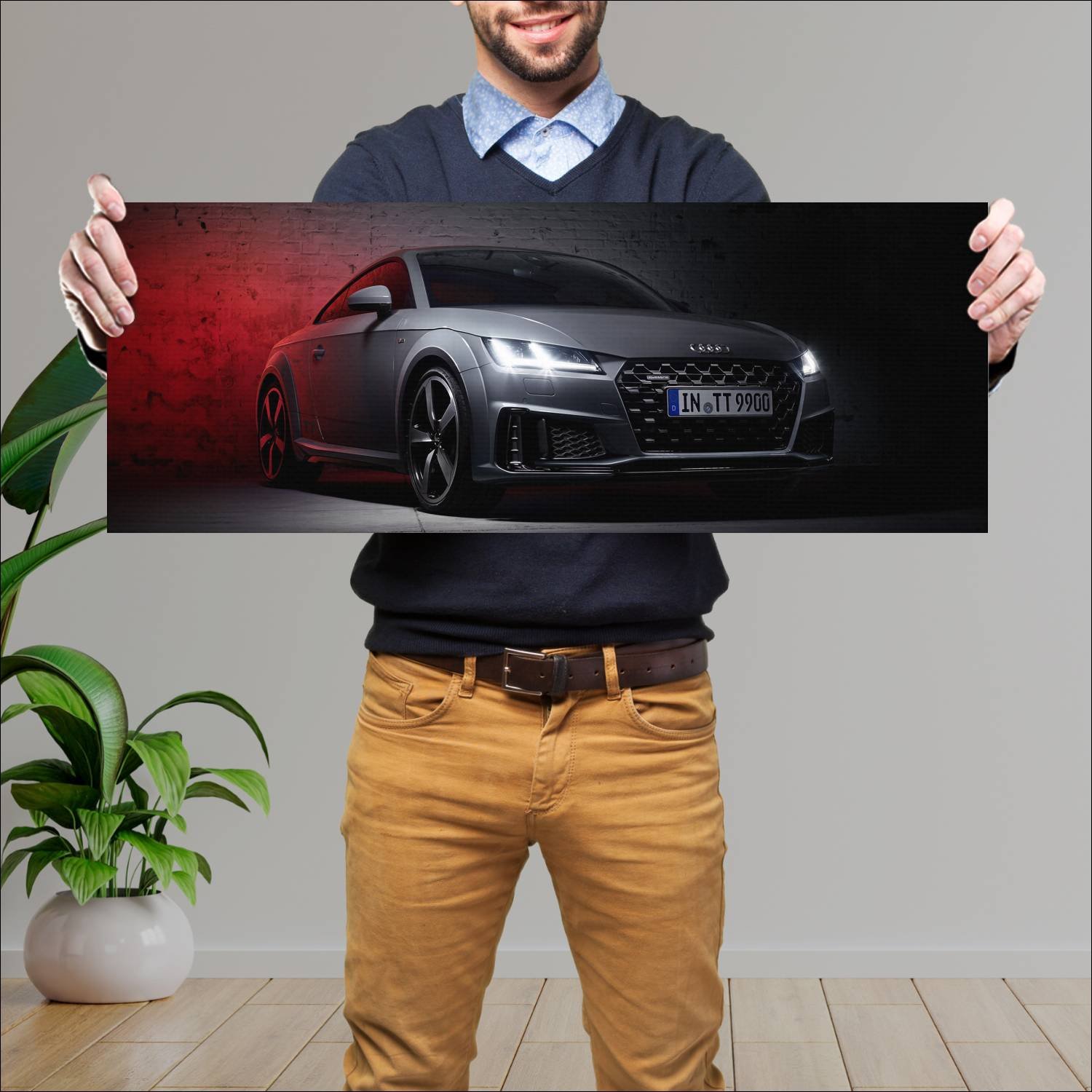 Cuadro grande 30x80cm 2019 audi tt coupe quantum g 580 Audi
