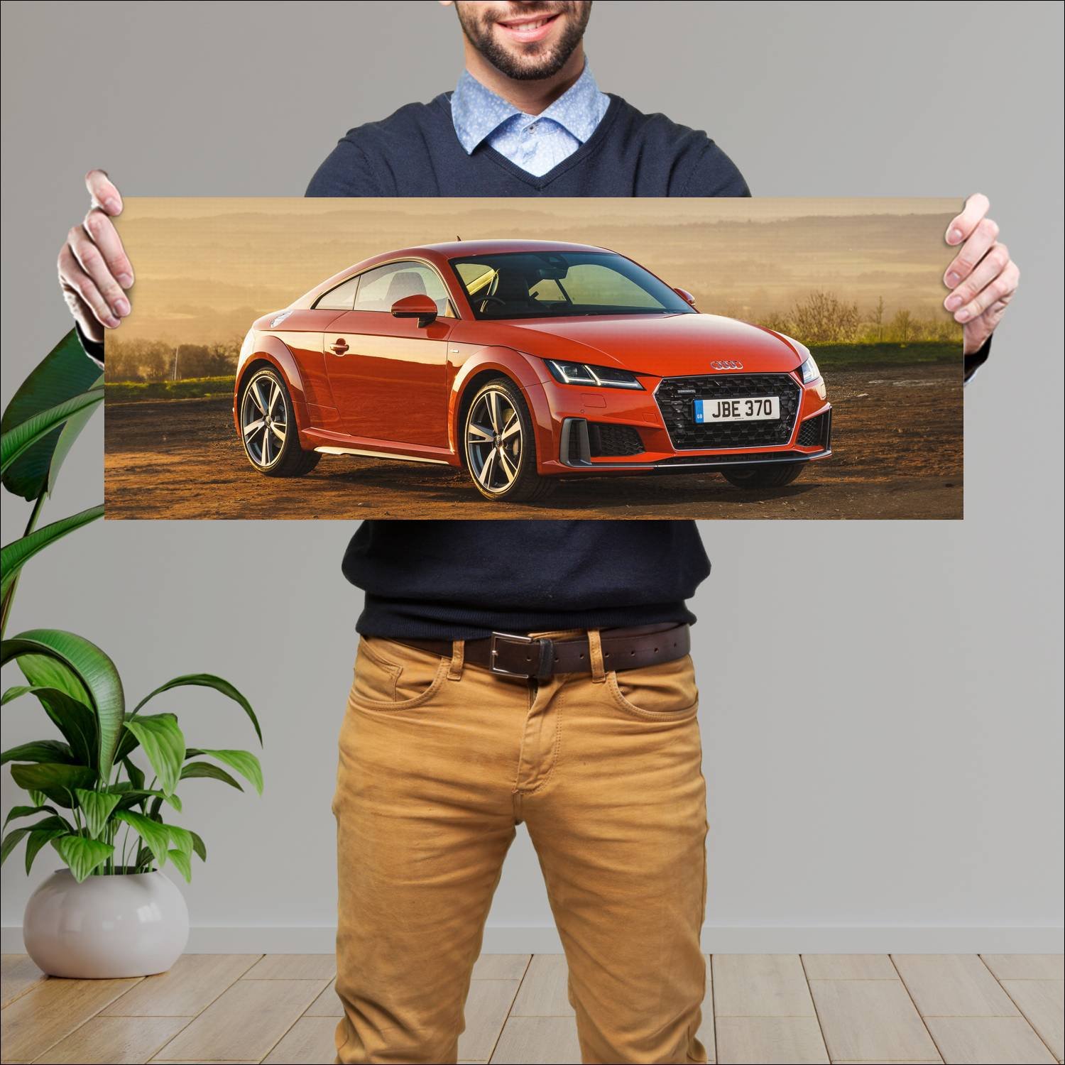 Cuadro grande 30x80cm 2019 audi tt coupe s line uk 581 Audi