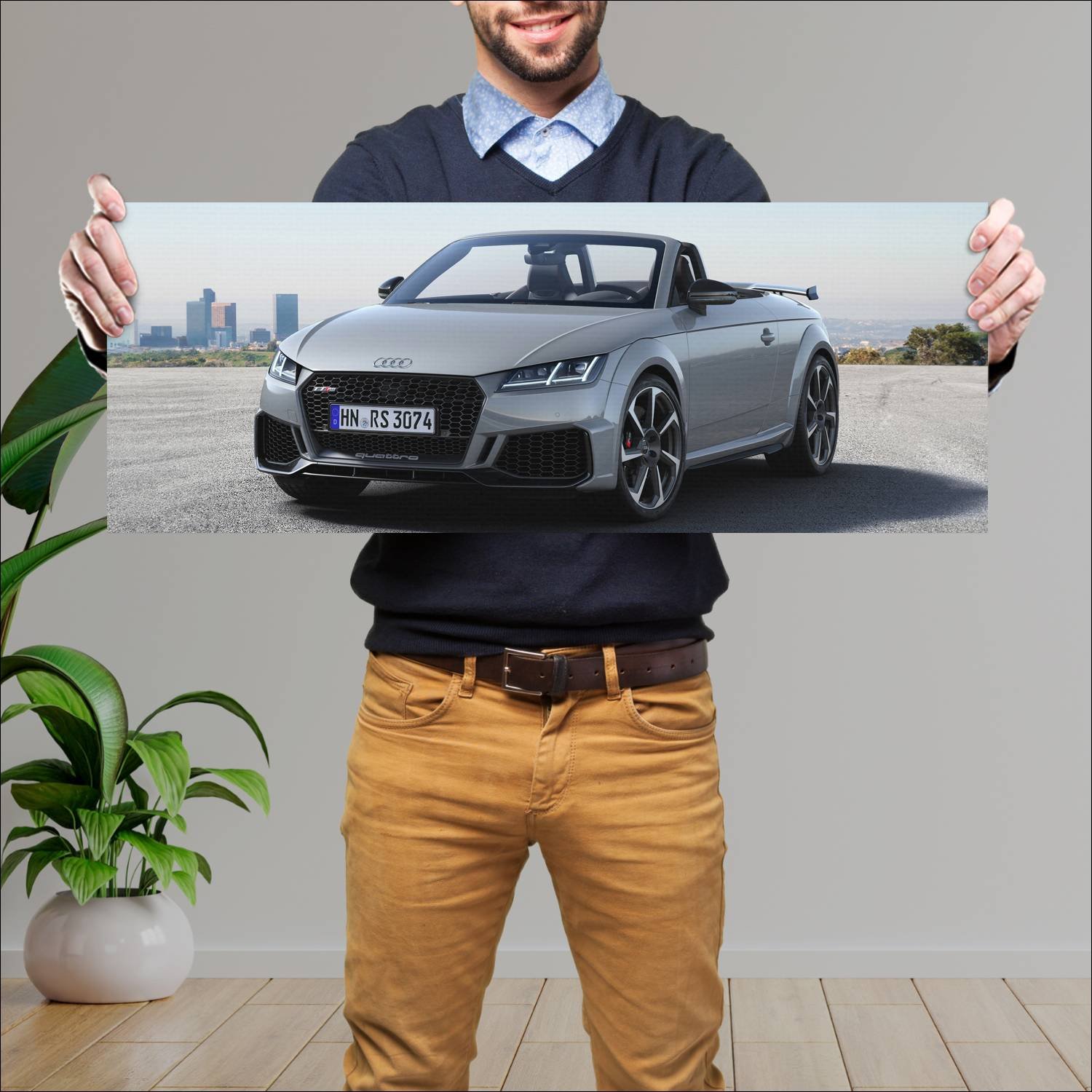 Cuadro grande 30x80cm 2019 audi tt rs roadster 886 588 Audi