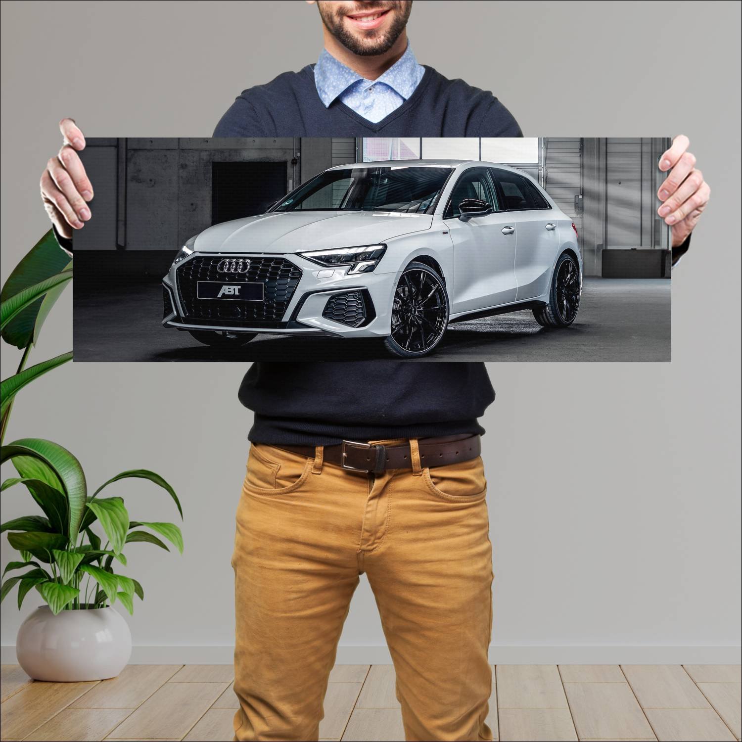 Cuadro grande 30x80cm 2020 audi a3 sportback by ab 601 Audi