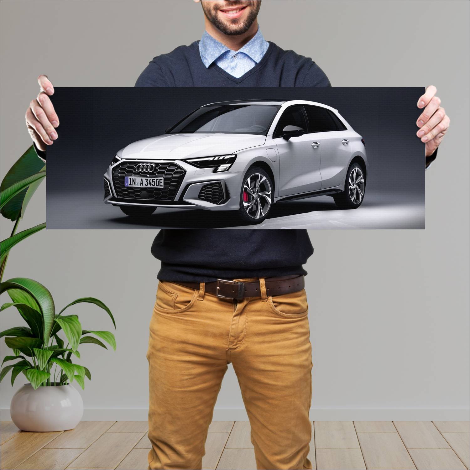 Cuadro grande 30x80cm 2020 audi a3 sportback plug 604 Audi