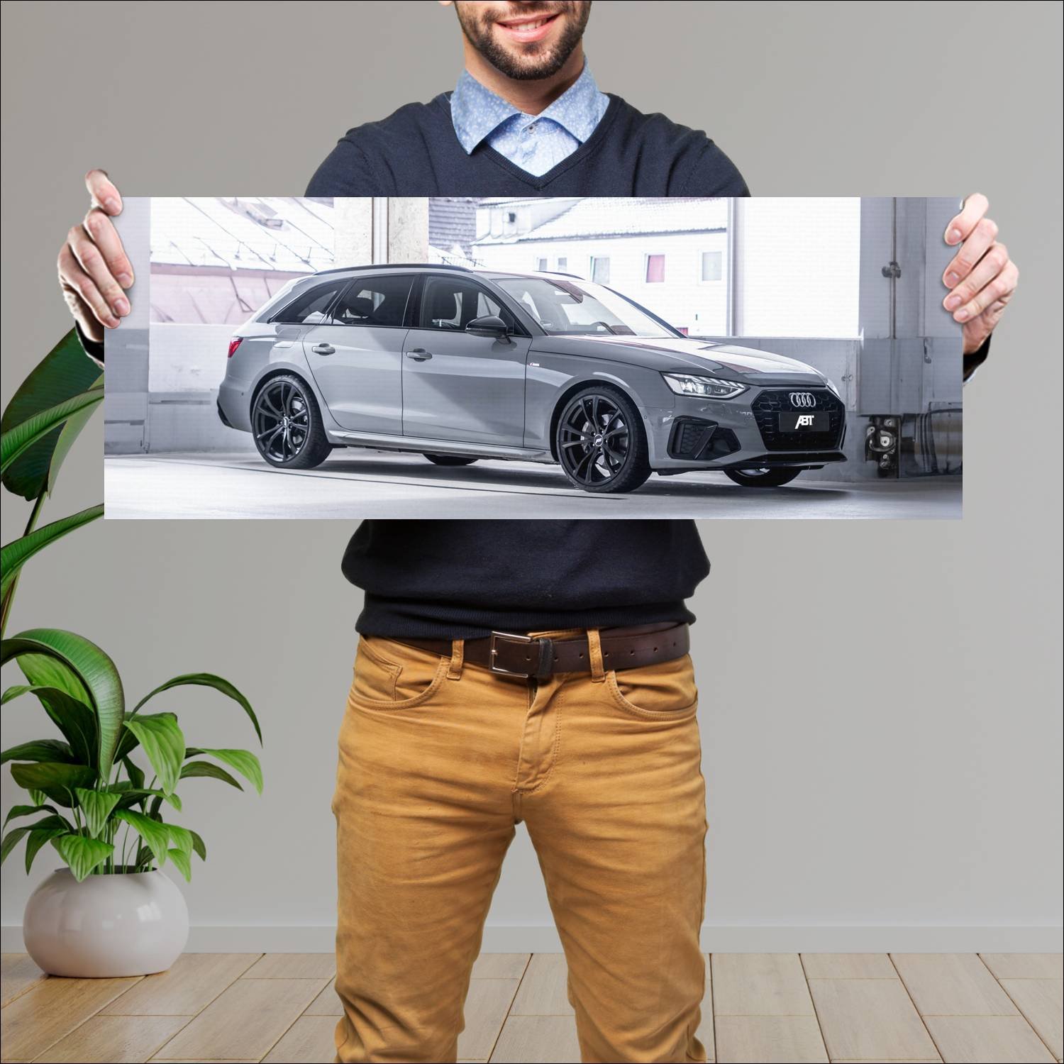 Cuadro grande 30x80cm 2020 audi a4 avant by abt 11 611 Audi