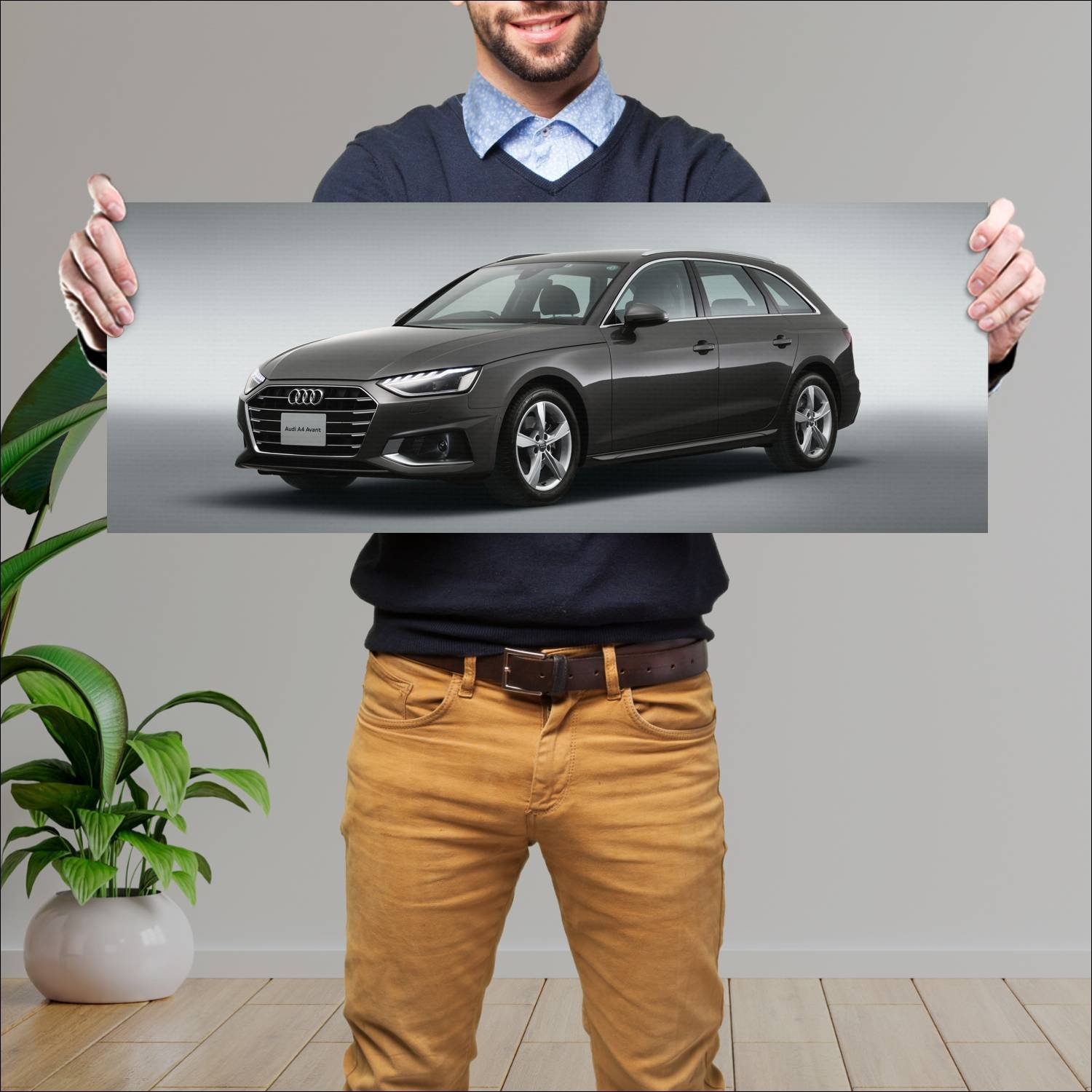 Cuadro grande 30x80cm 2020 audi a4 avant jp auto 612 Audi