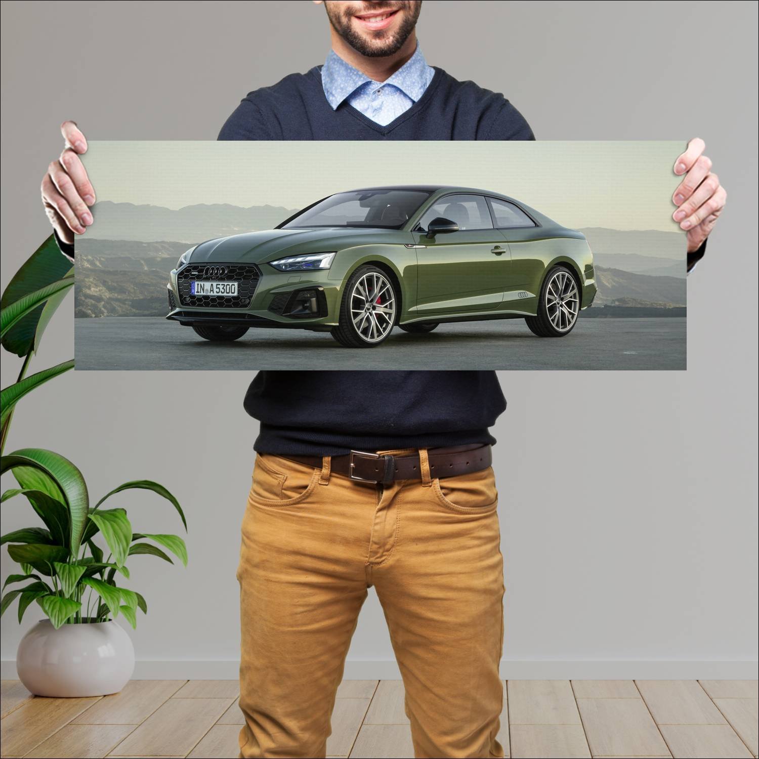 Cuadro grande 30x80cm 2020 audi a5 coupe edition o 623 Audi