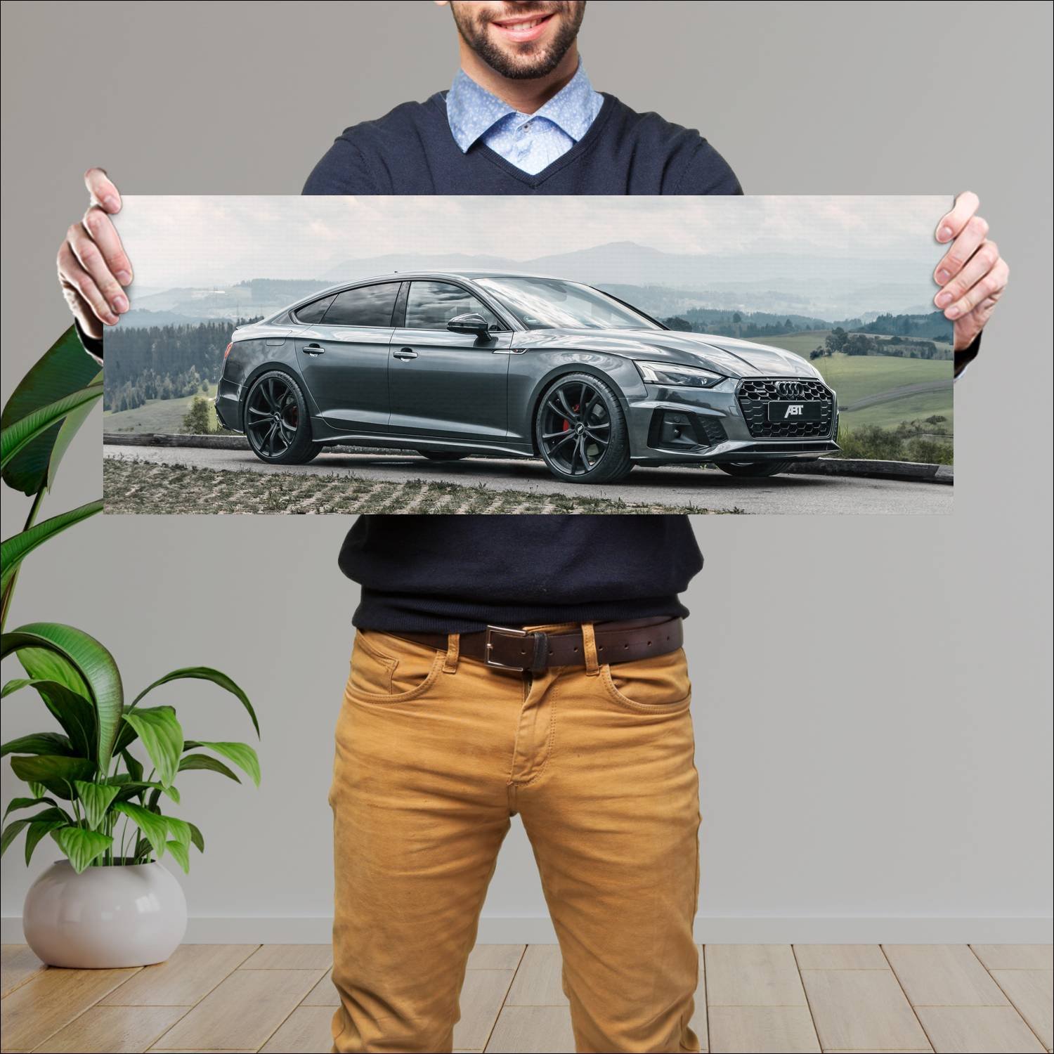 Cuadro grande 30x80cm 2020 audi a5 sportback by ab 627 Audi
