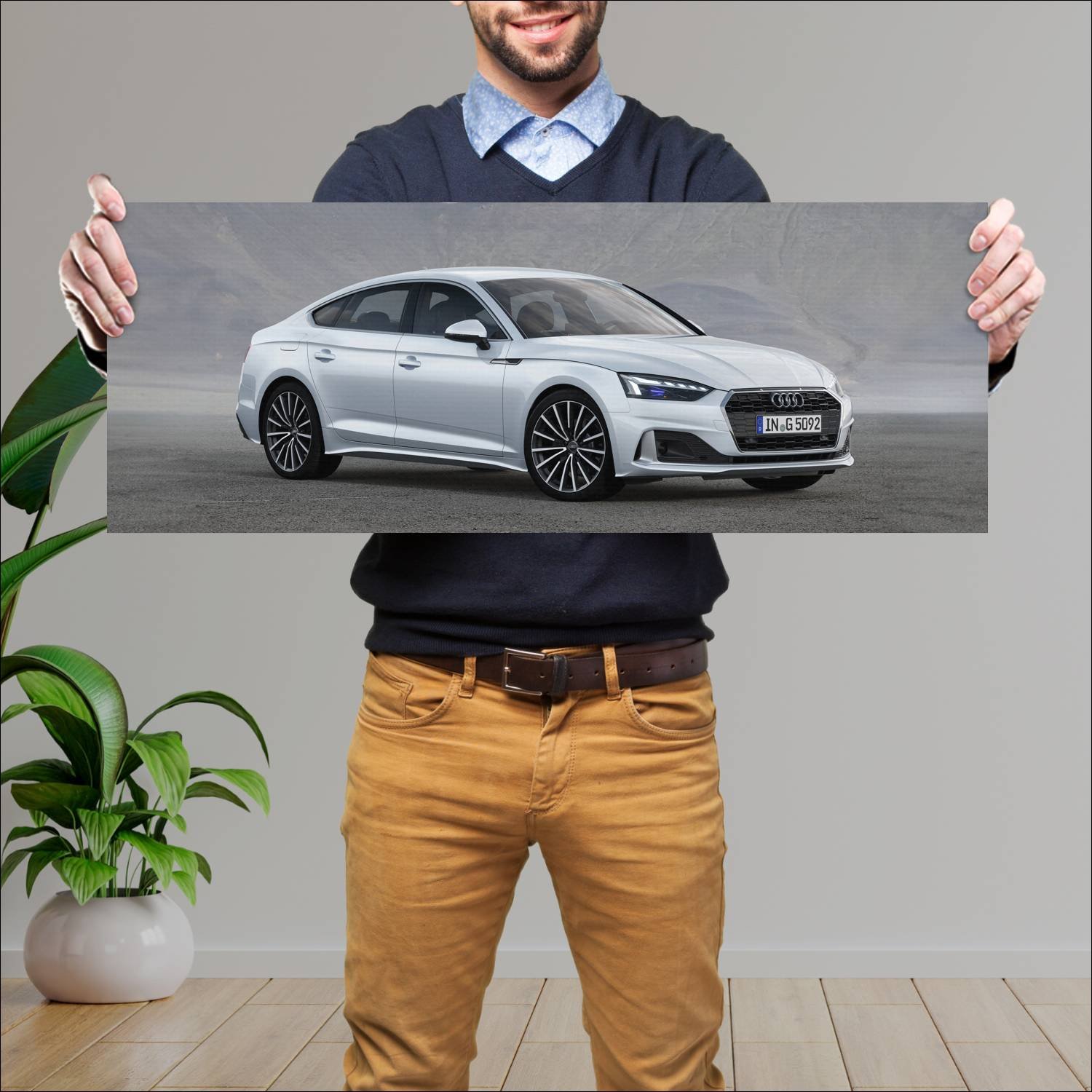 Cuadro grande 30x80cm 2020 audi a5 sportback g tro 628 Audi